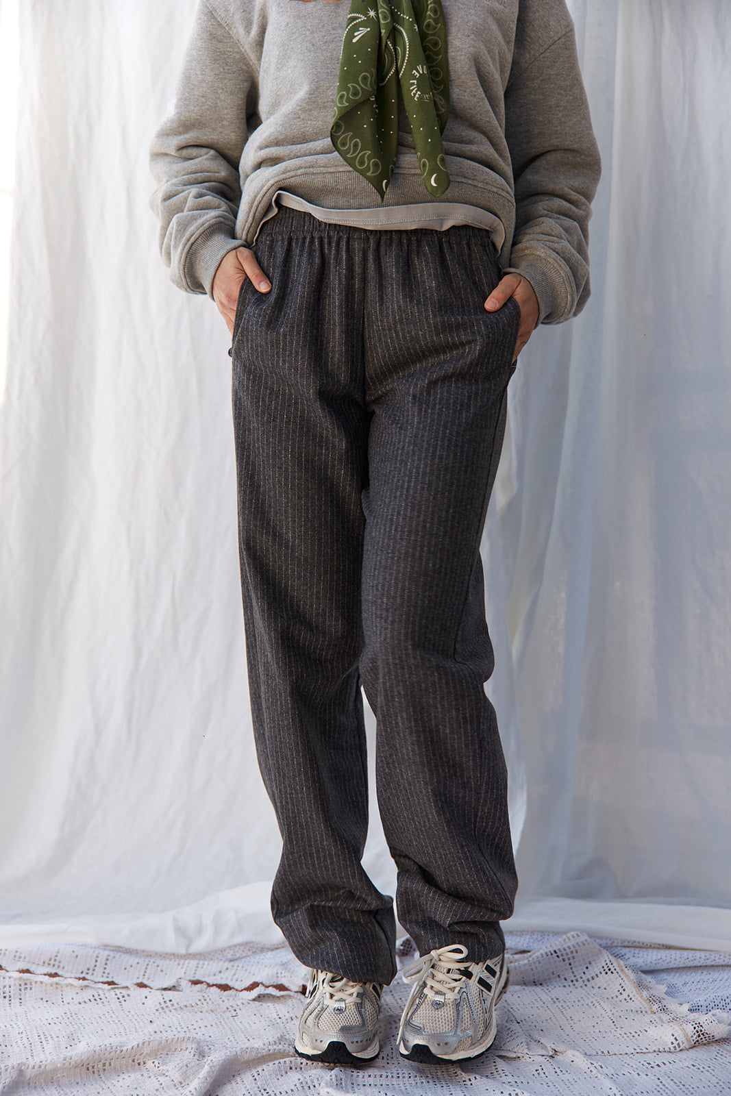 Spodnie Relax Gray Stripes - 6