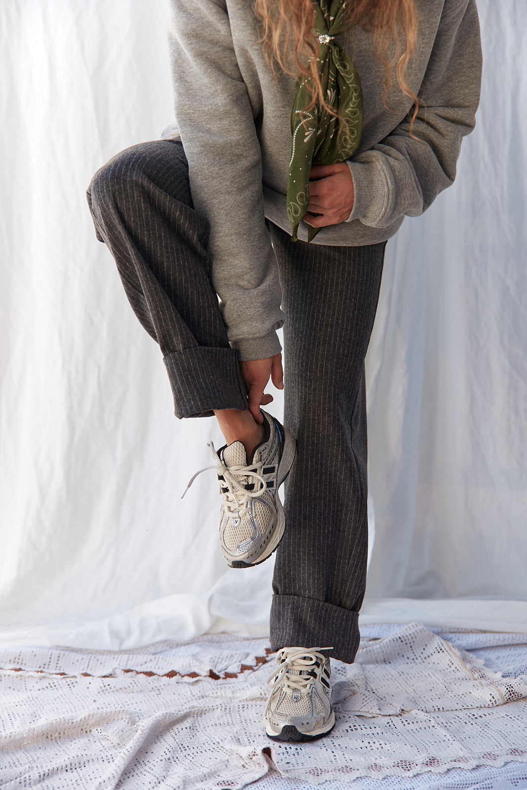 Spodnie Relax Gray Stripes - 9