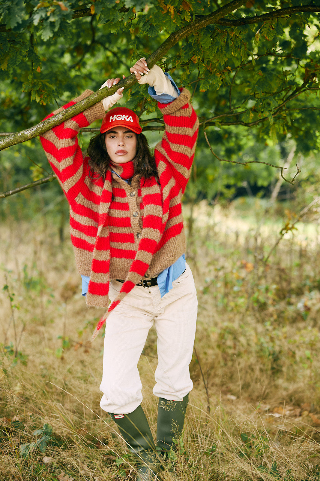 Kardigan Bori Red & Beige - 4
