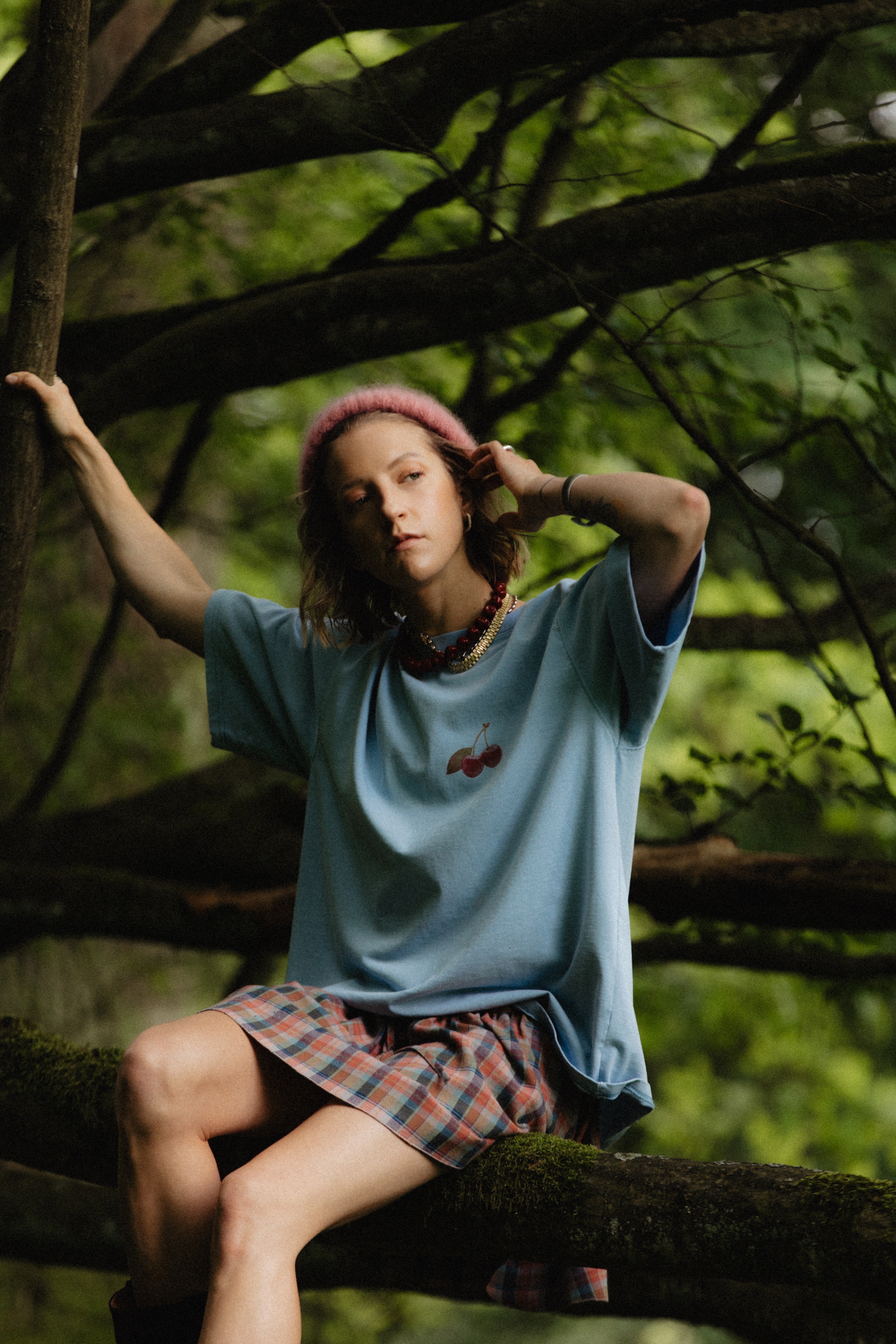 T-shirt Bronx Powder Blue x LARA One Size