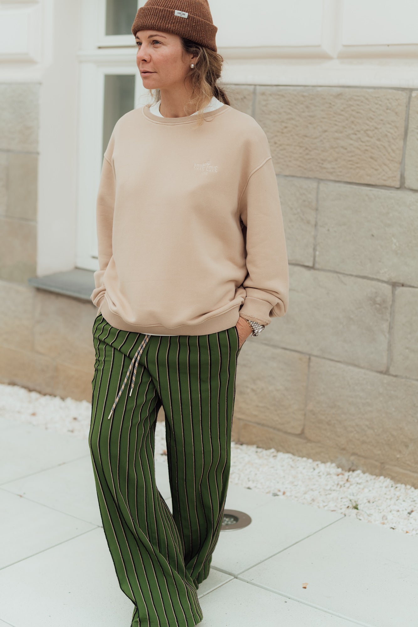 Trosa Green Stripes Trousers 