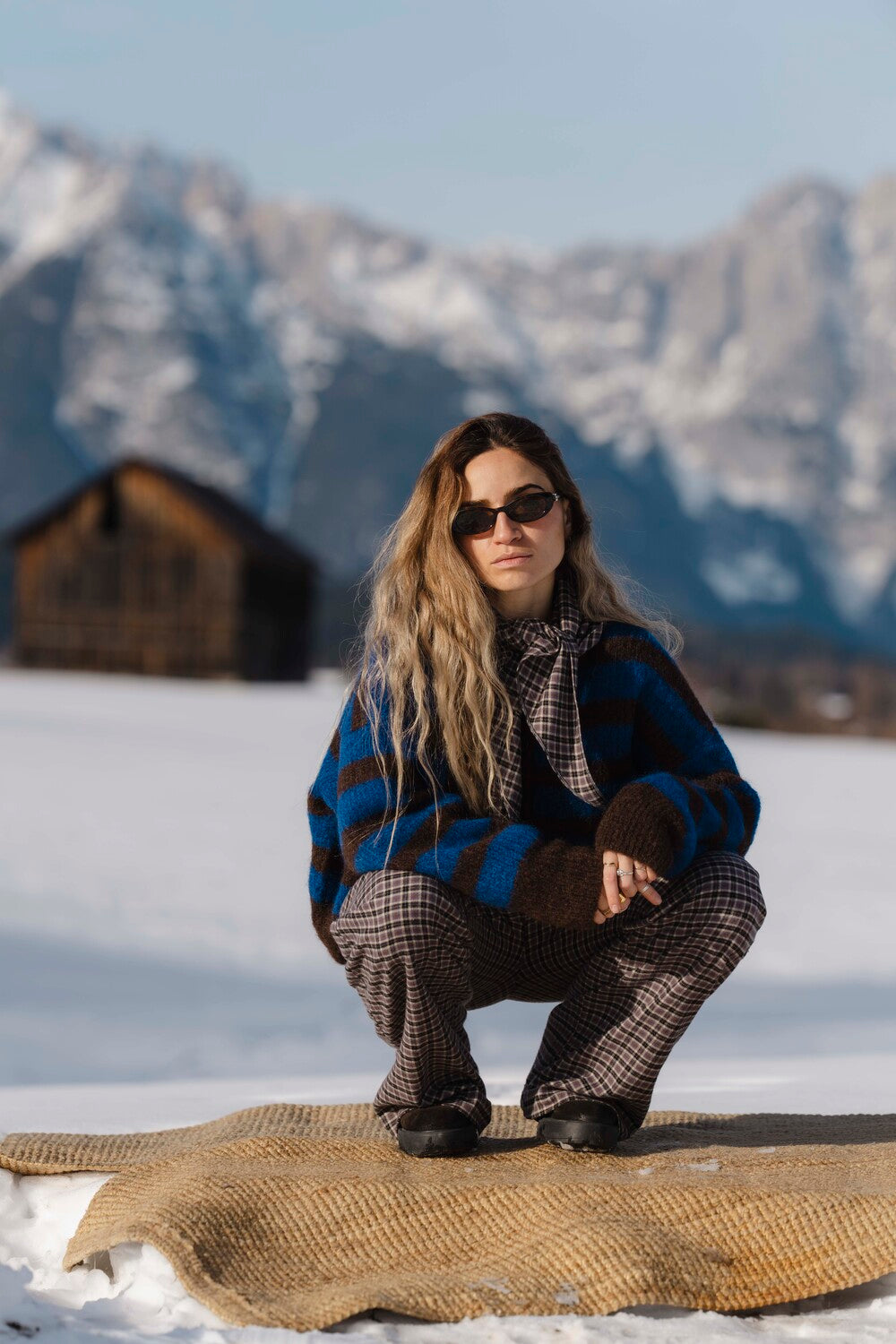 Kardigan Bori Blue & Brown - 10