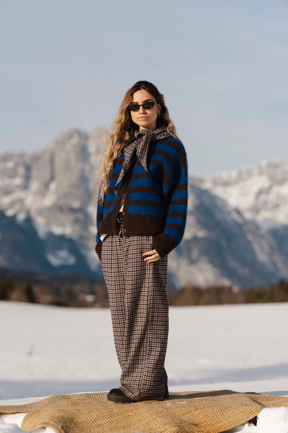 Spodnie Fall Blue Plaid - 9