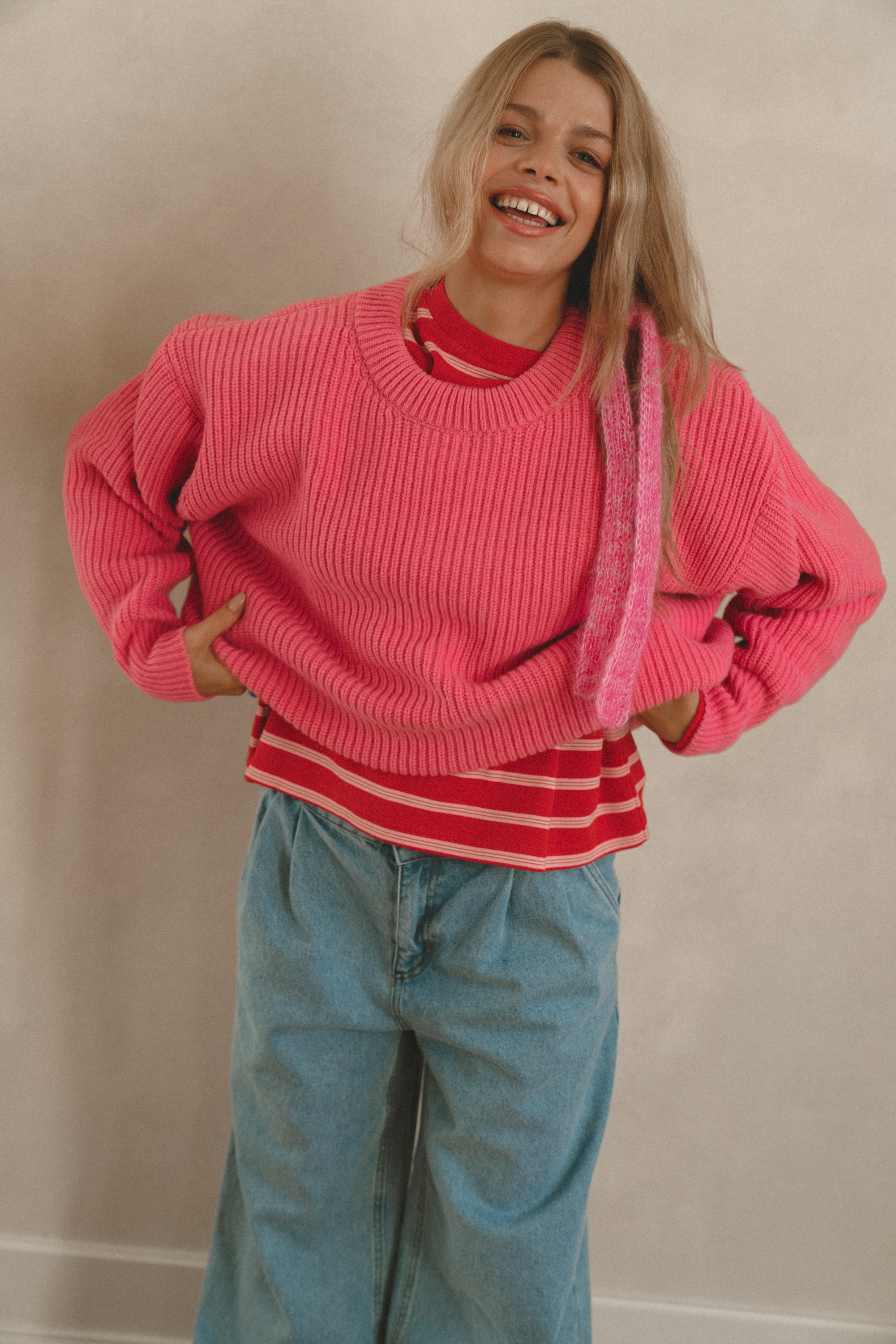 Sweter Moon Pink