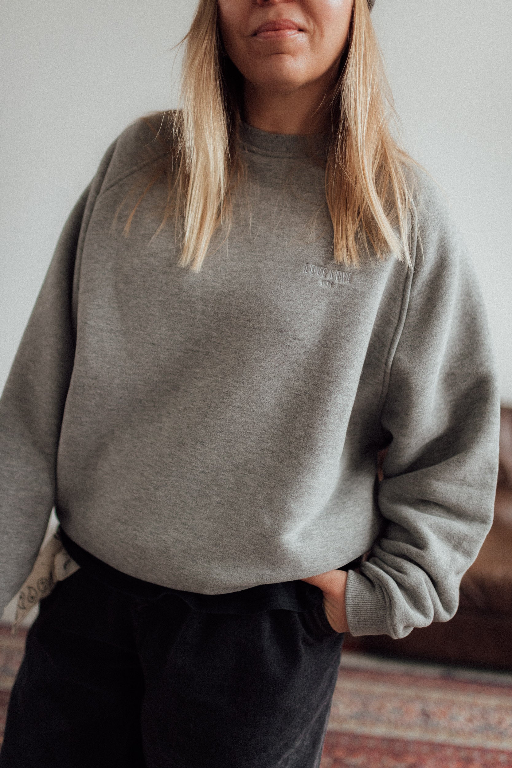 Tokyo Gray Melange Sweatshirt