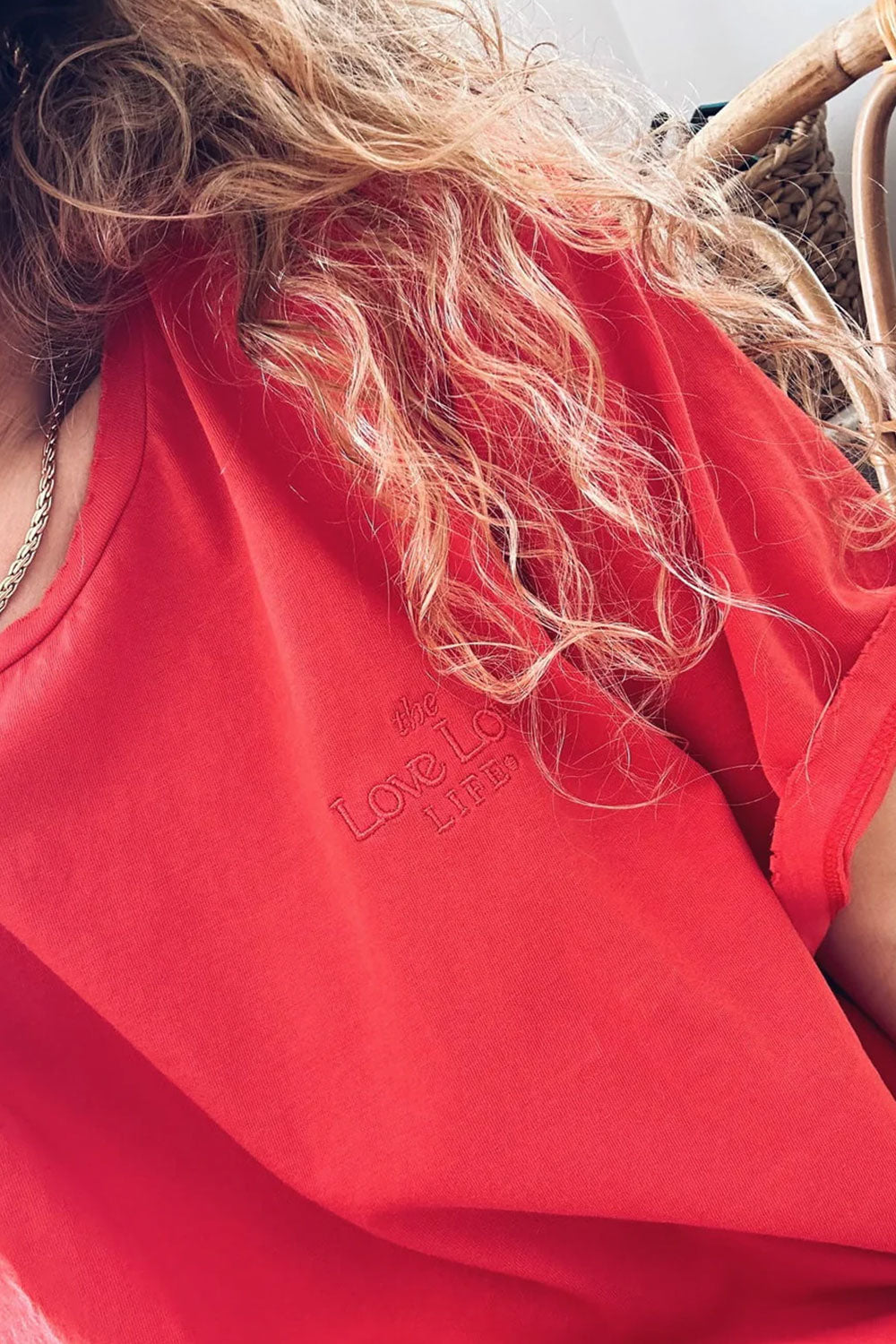 T-shirt Tan Red