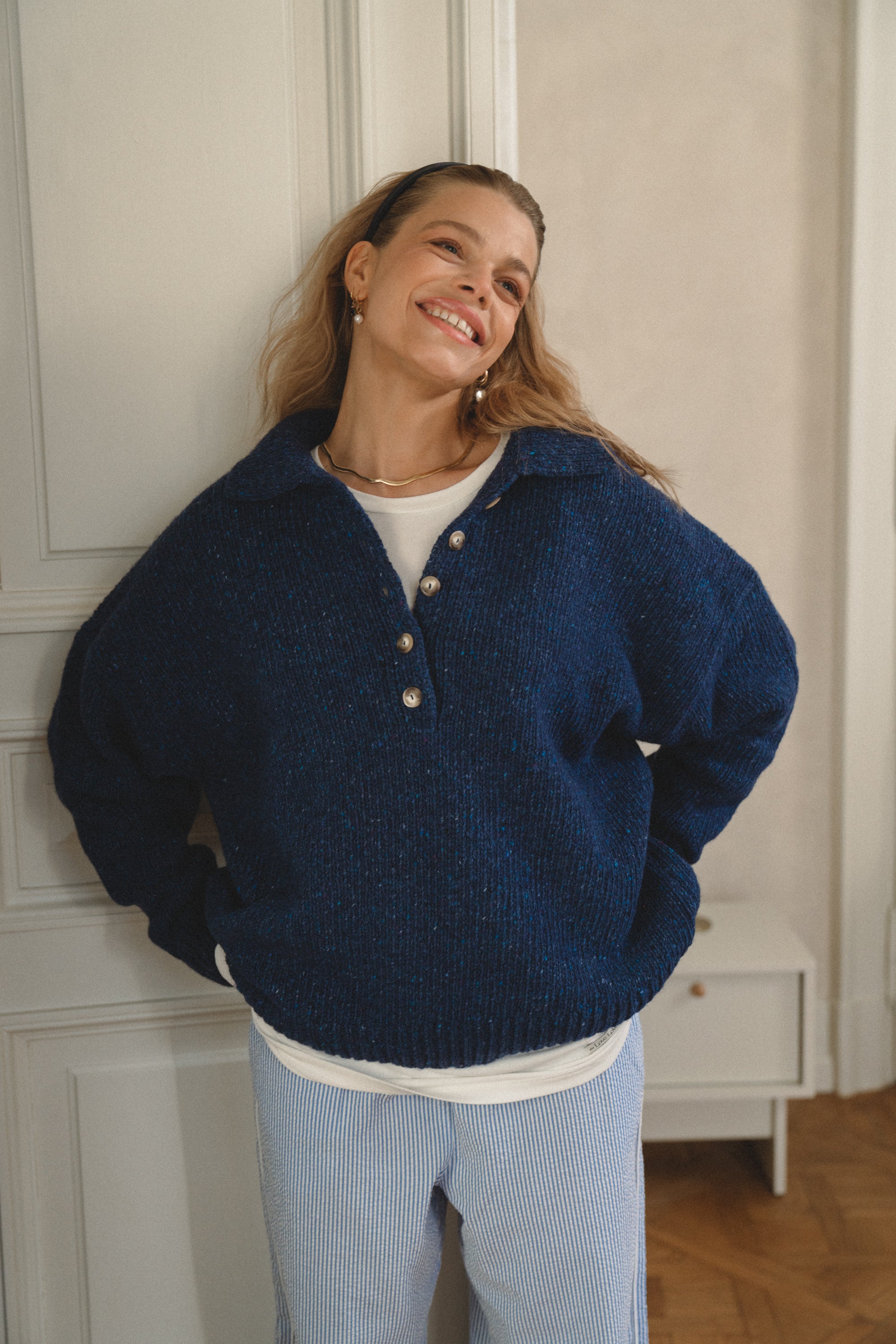 Sweter Close Deep Blue - 6