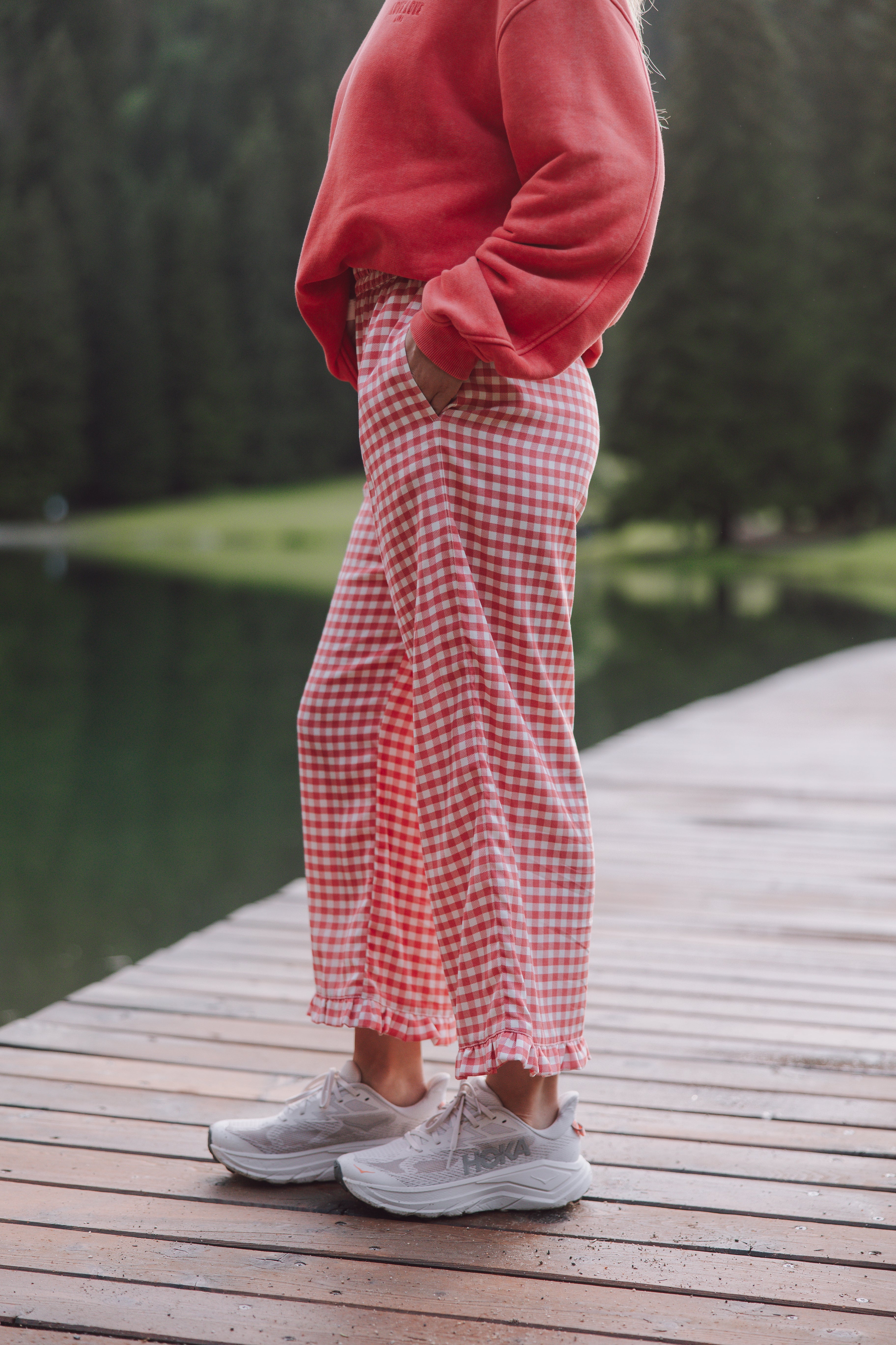 Hose Capri Red Plaid - 2