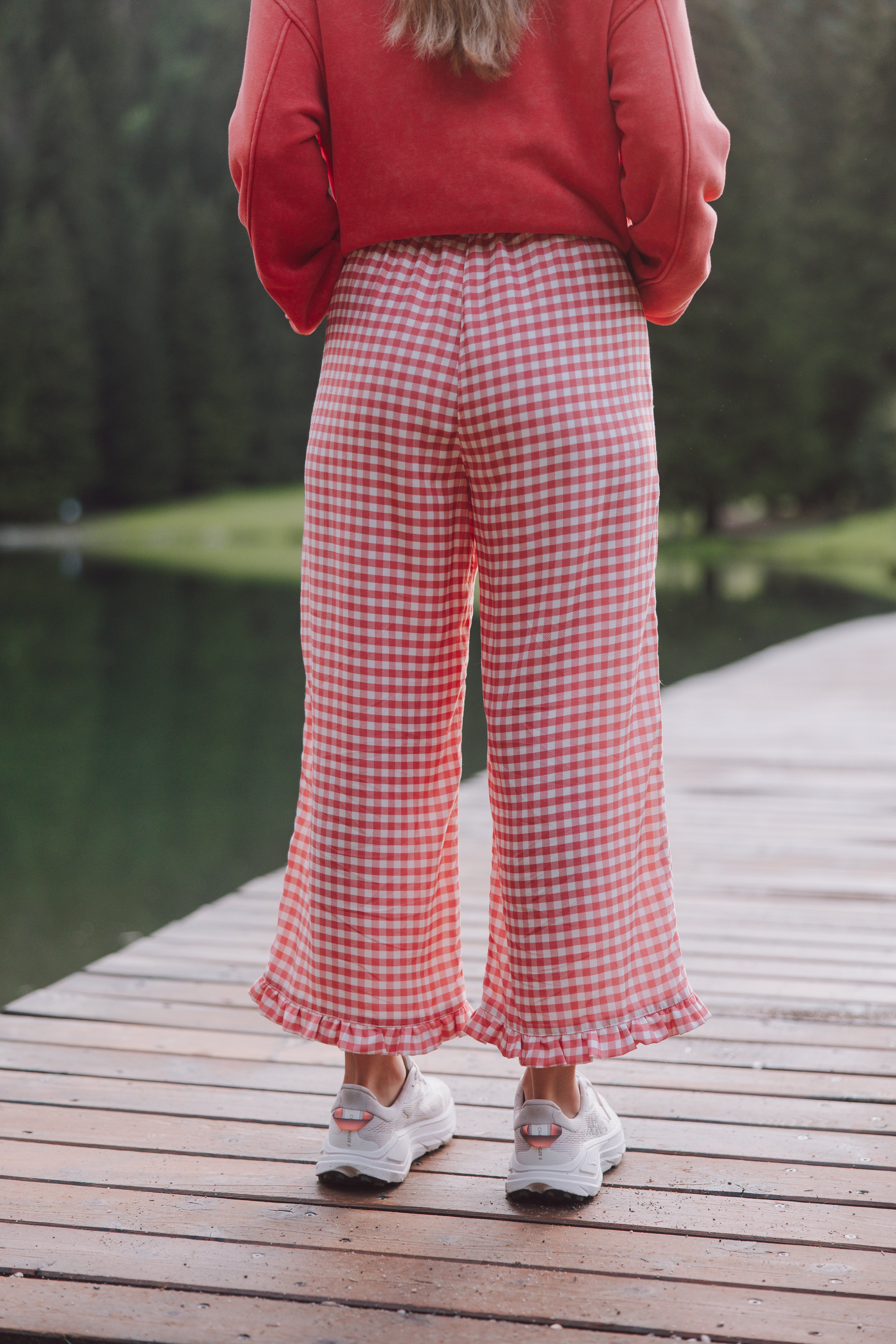 Hose Capri Red Plaid - 3
