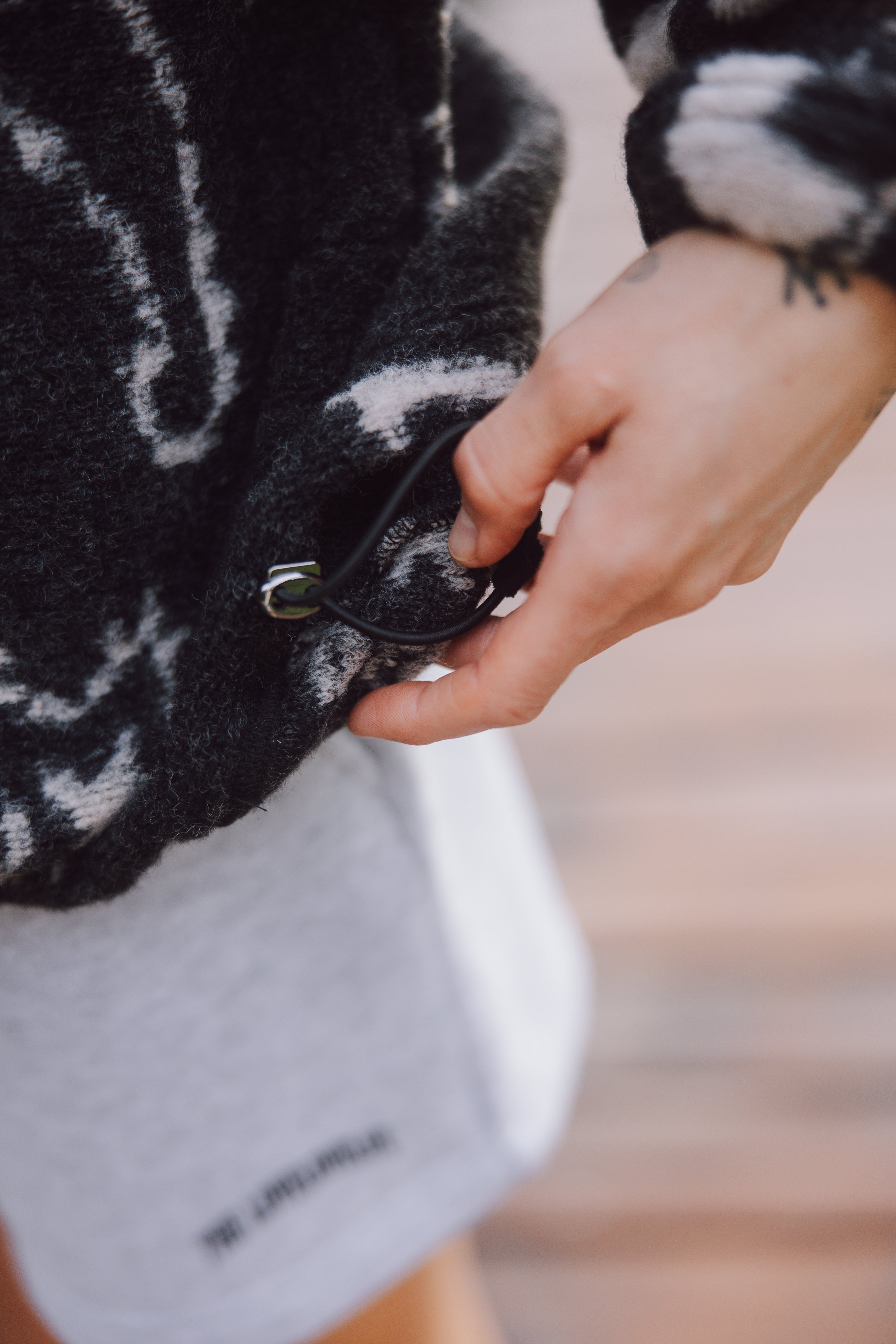 Kapuzenpullover Nous Paisley Black - 8