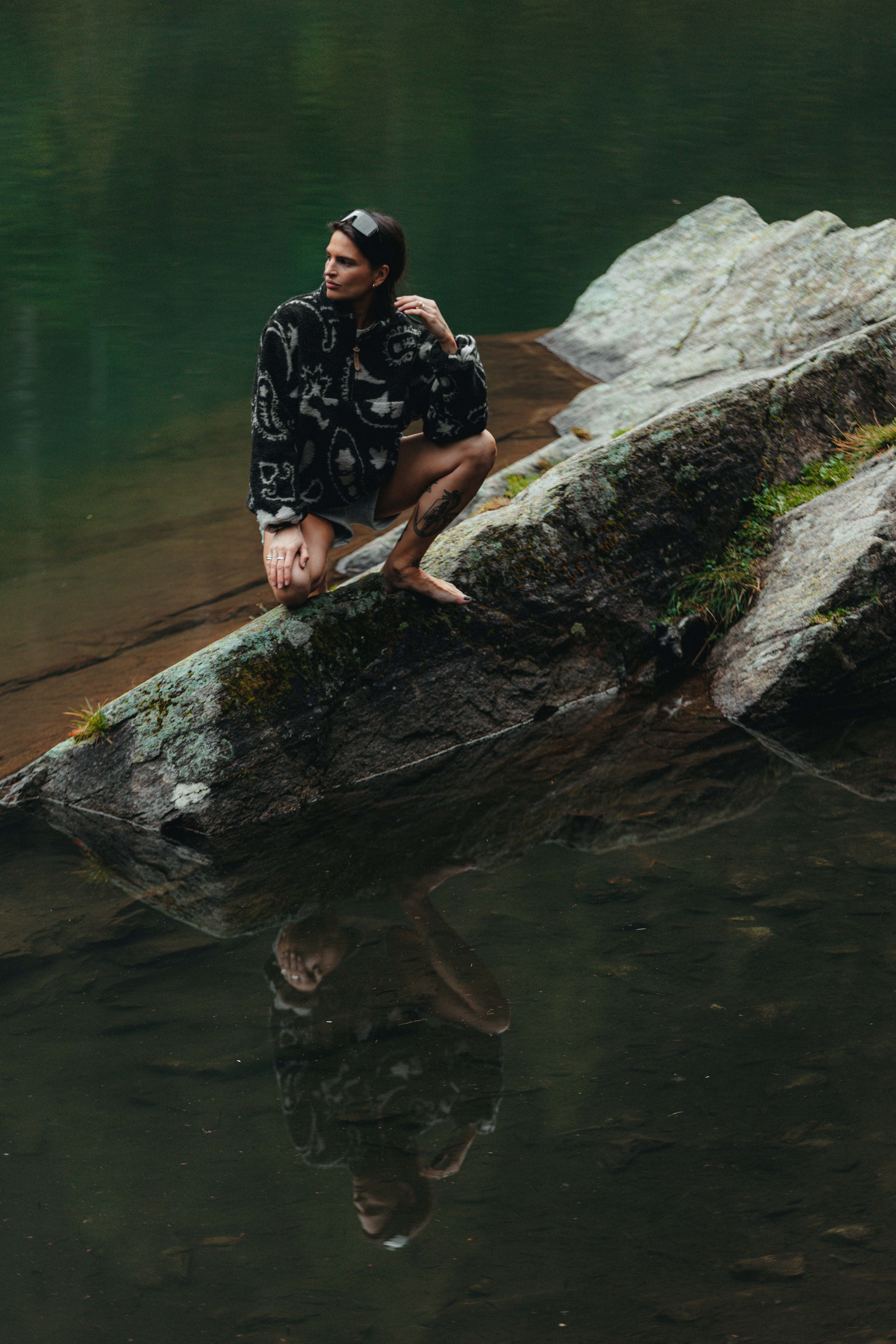 Kapuzenpullover Nous Paisley Black - 10