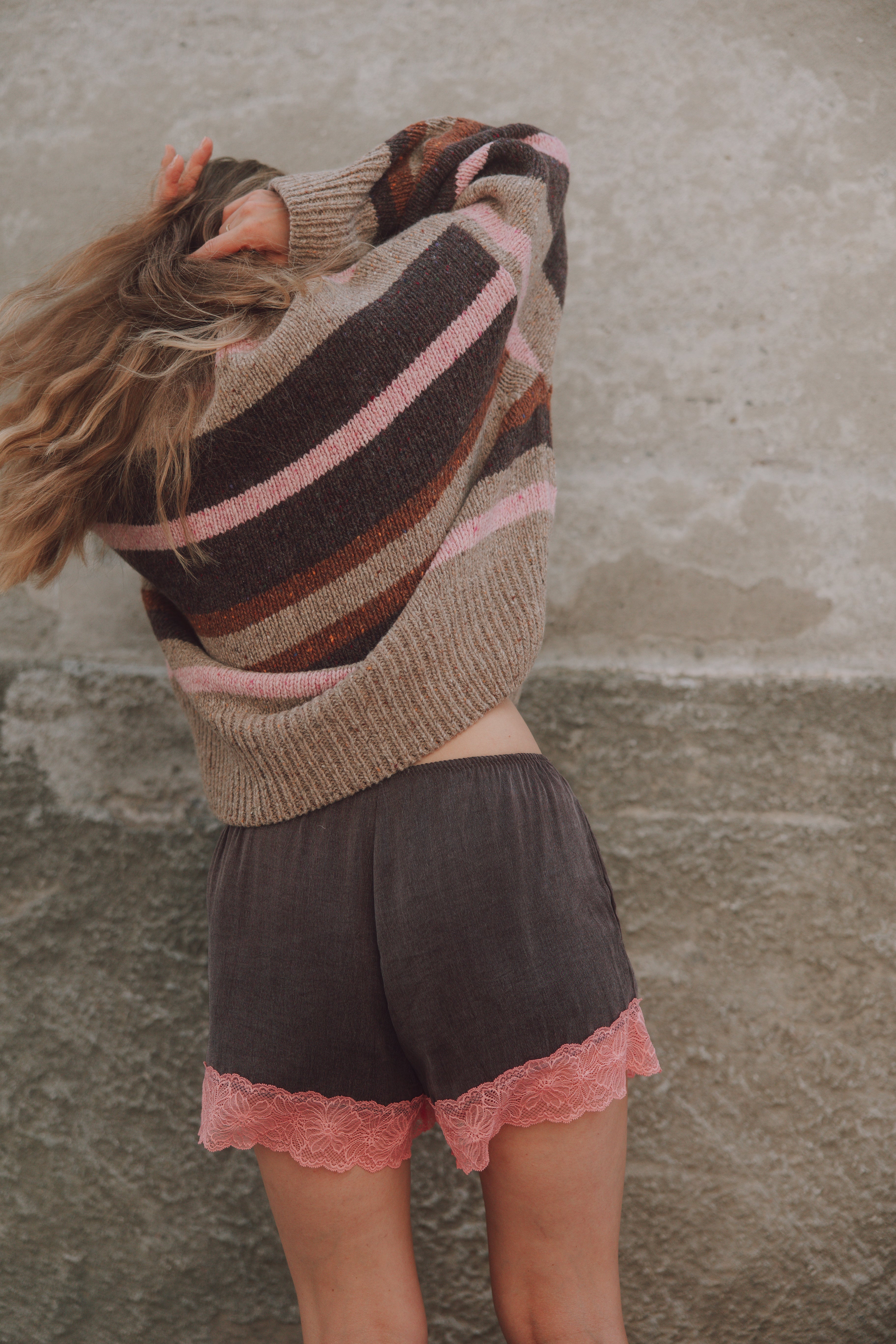 Shorts Dola Brown Pink - 7