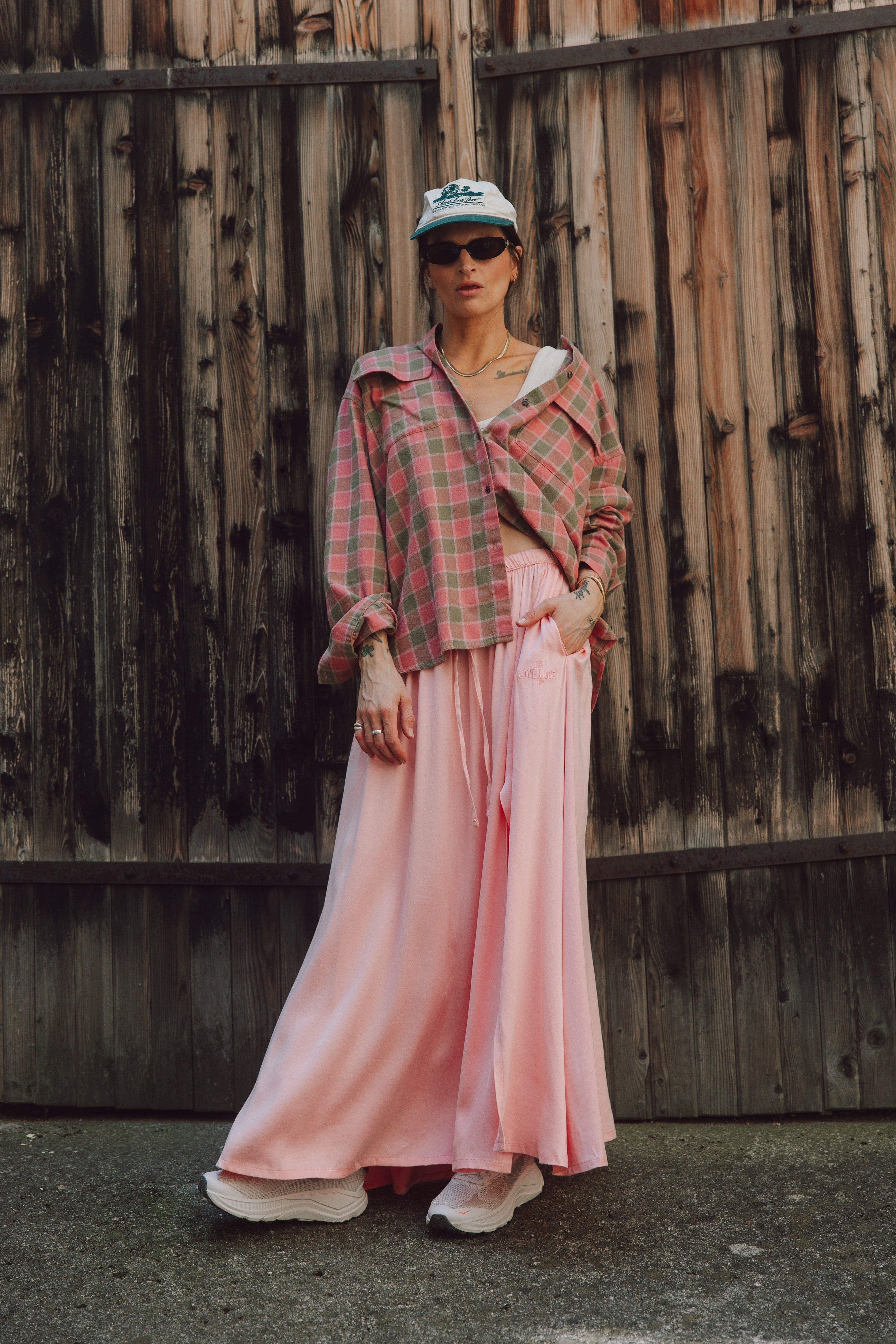 Hemd Misha Pink/Khaki Plaid - 3