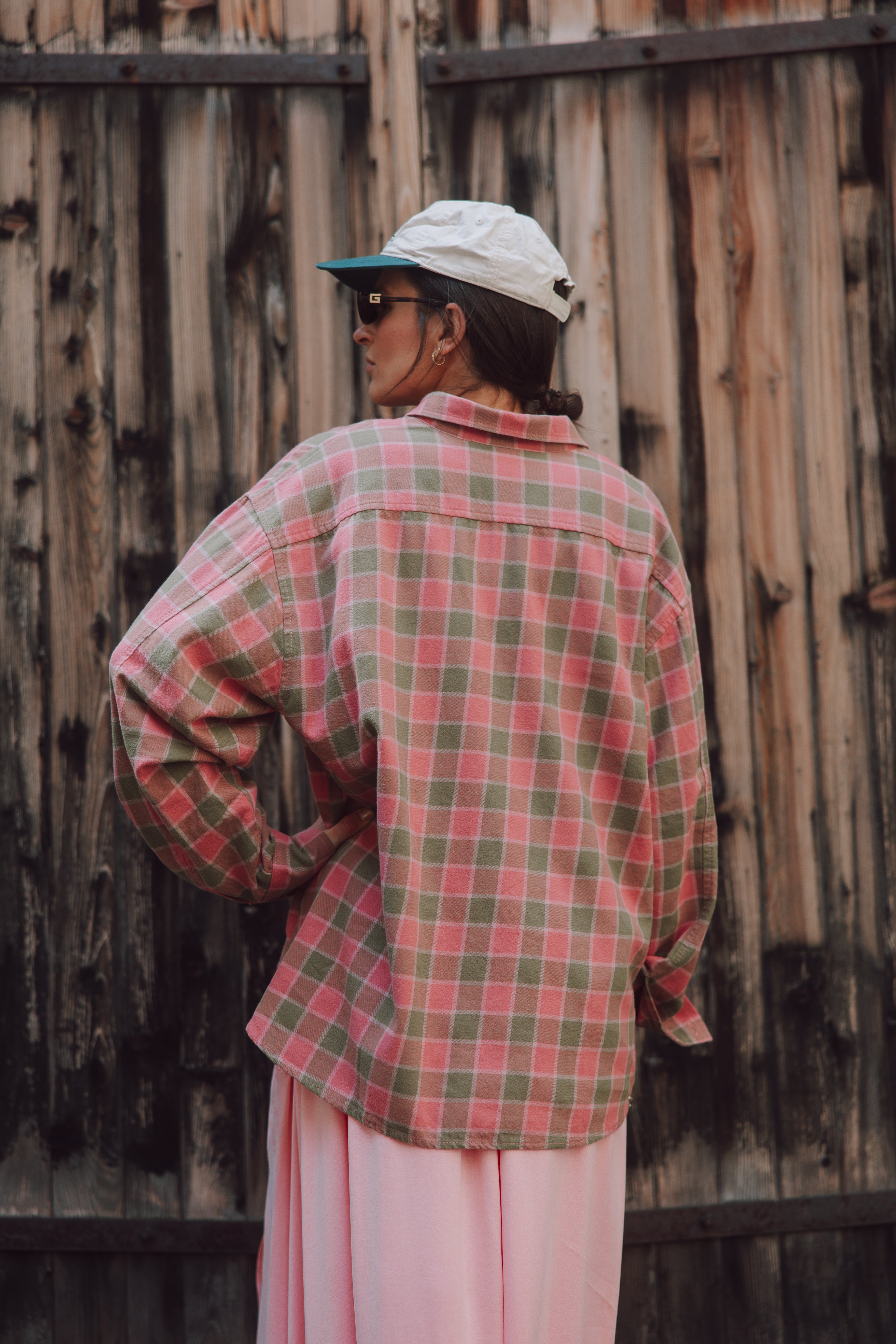 Hemd Misha Pink/Khaki Plaid