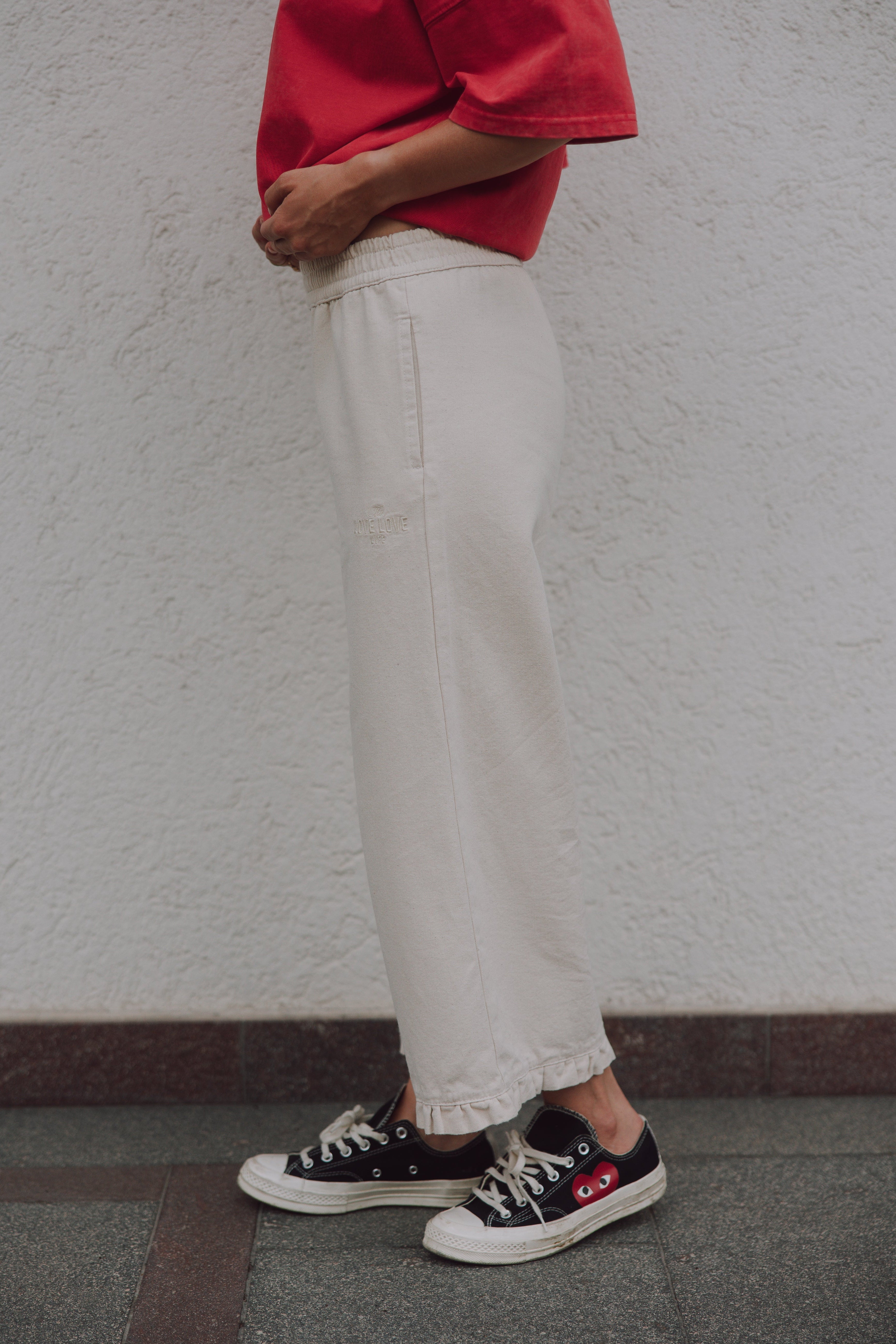 Street Cream Capri Pants - 7