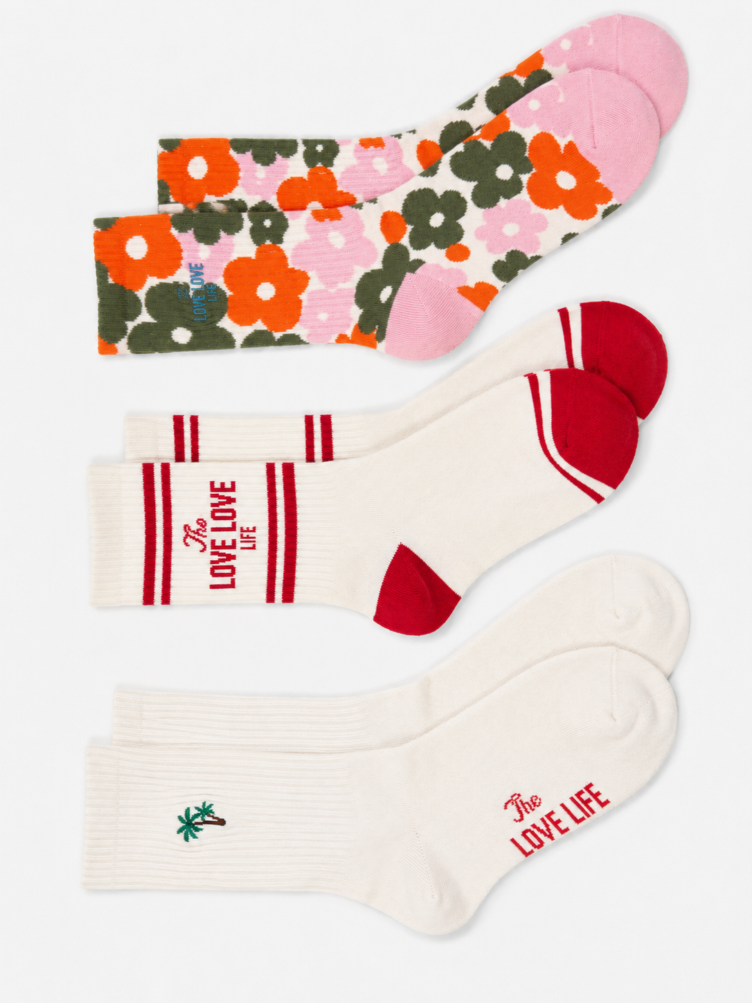 Socken Lincoln Palms 3er-Pack - 6