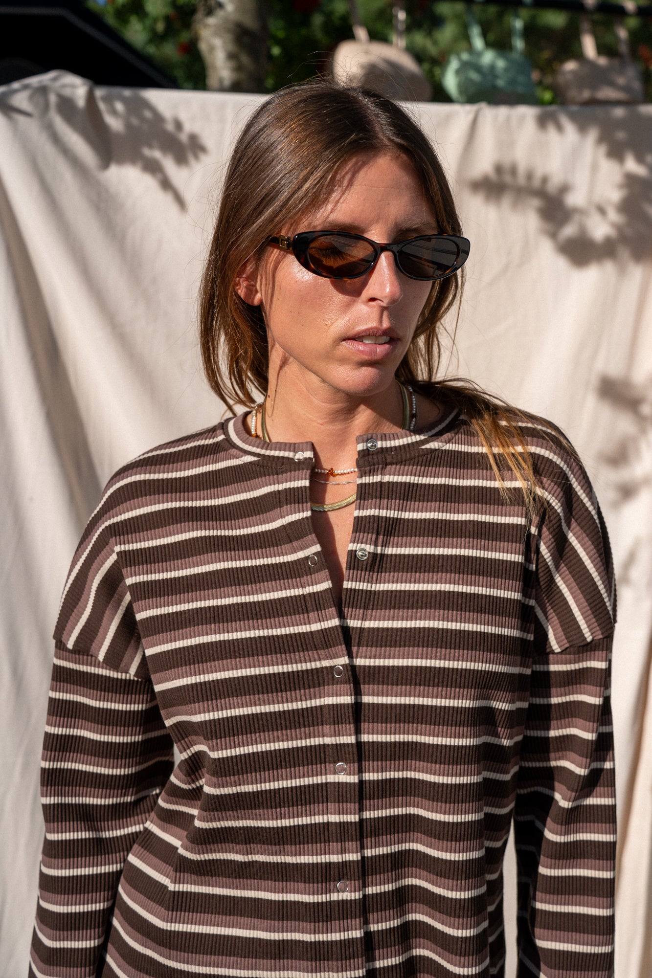 Cardigan Terro Brown Stripes - 3