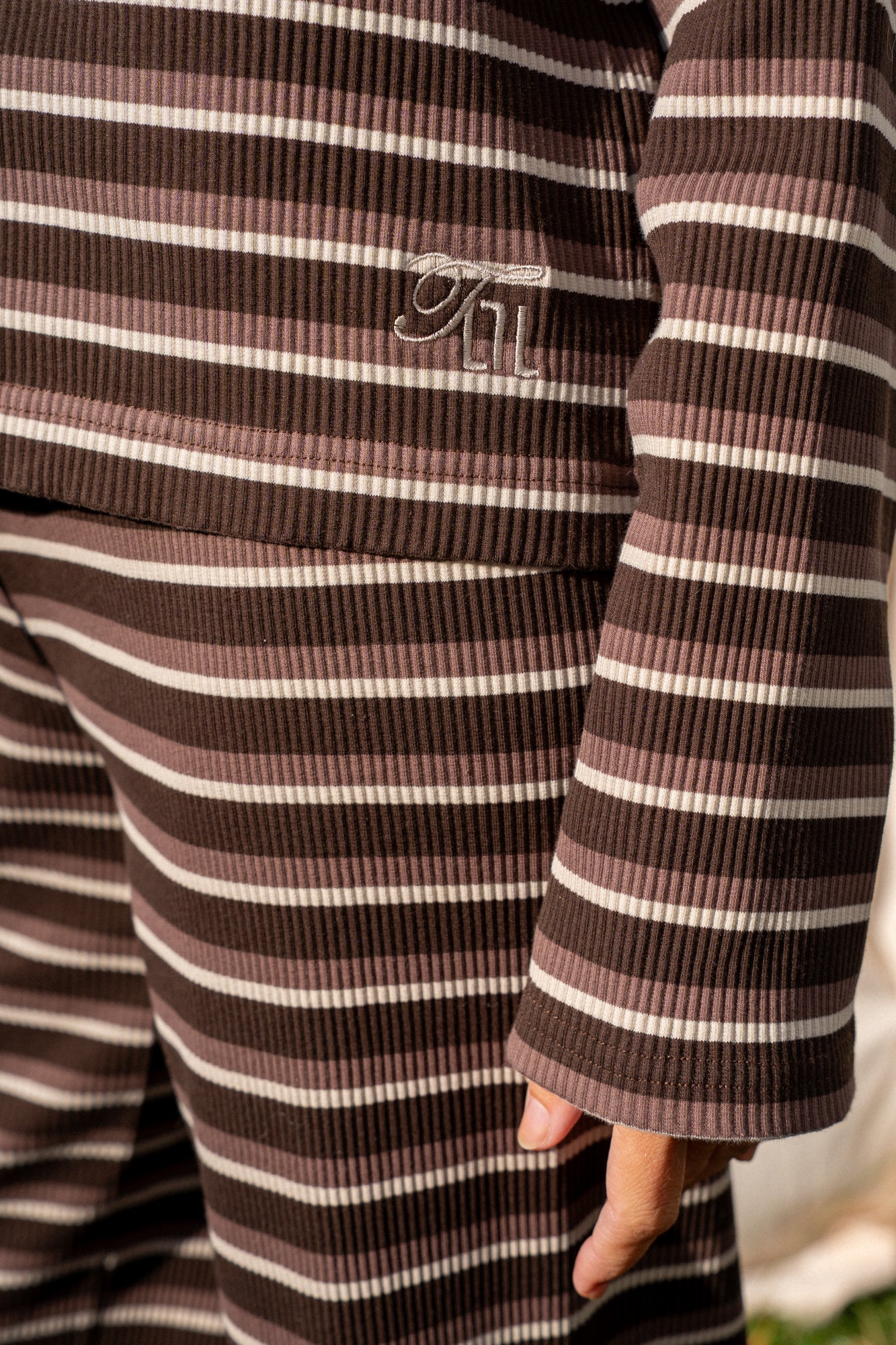 Calm Brown Stripes Trousers - 20