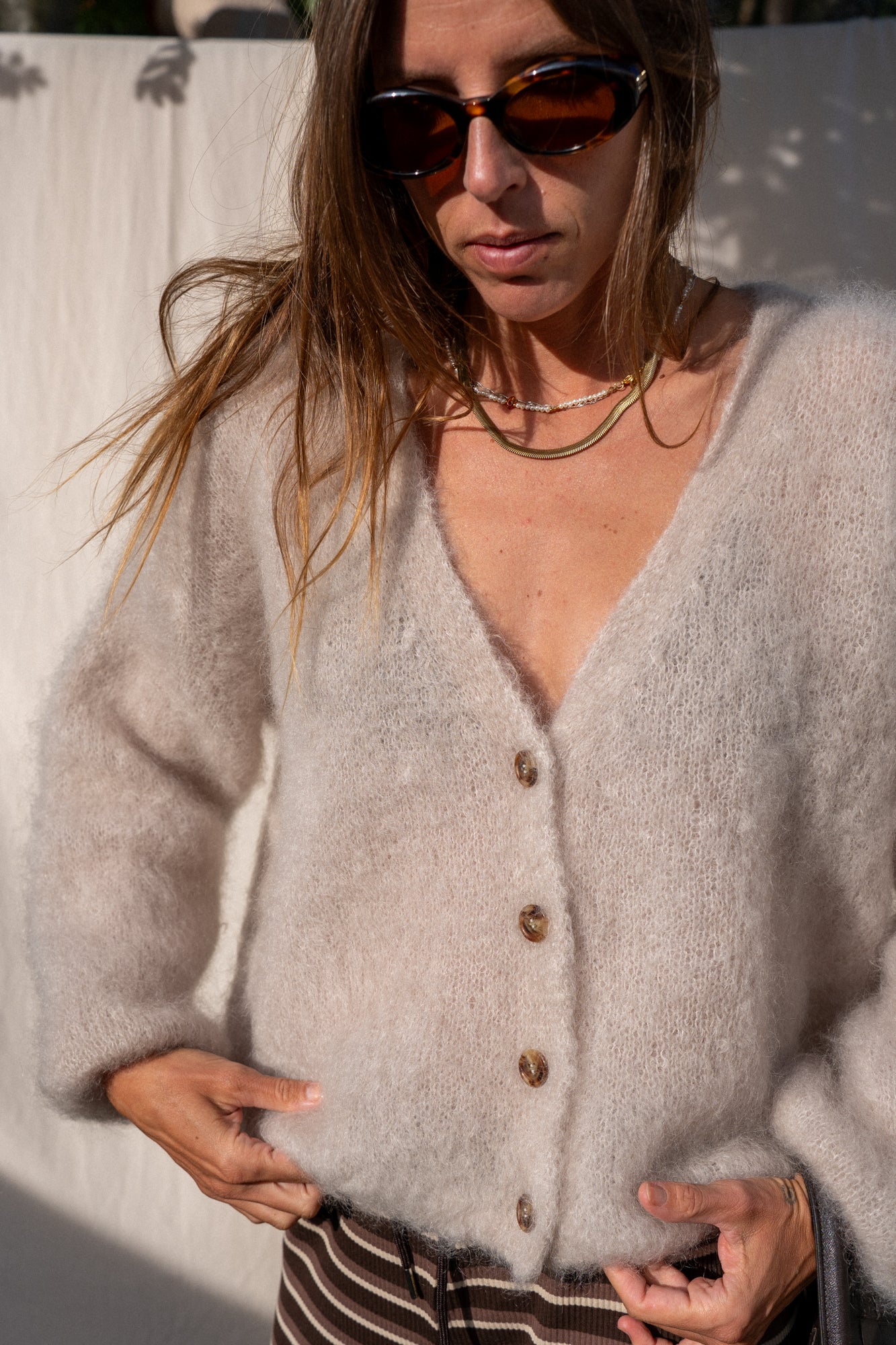 Dalvik Light Beige Cardigan - 14