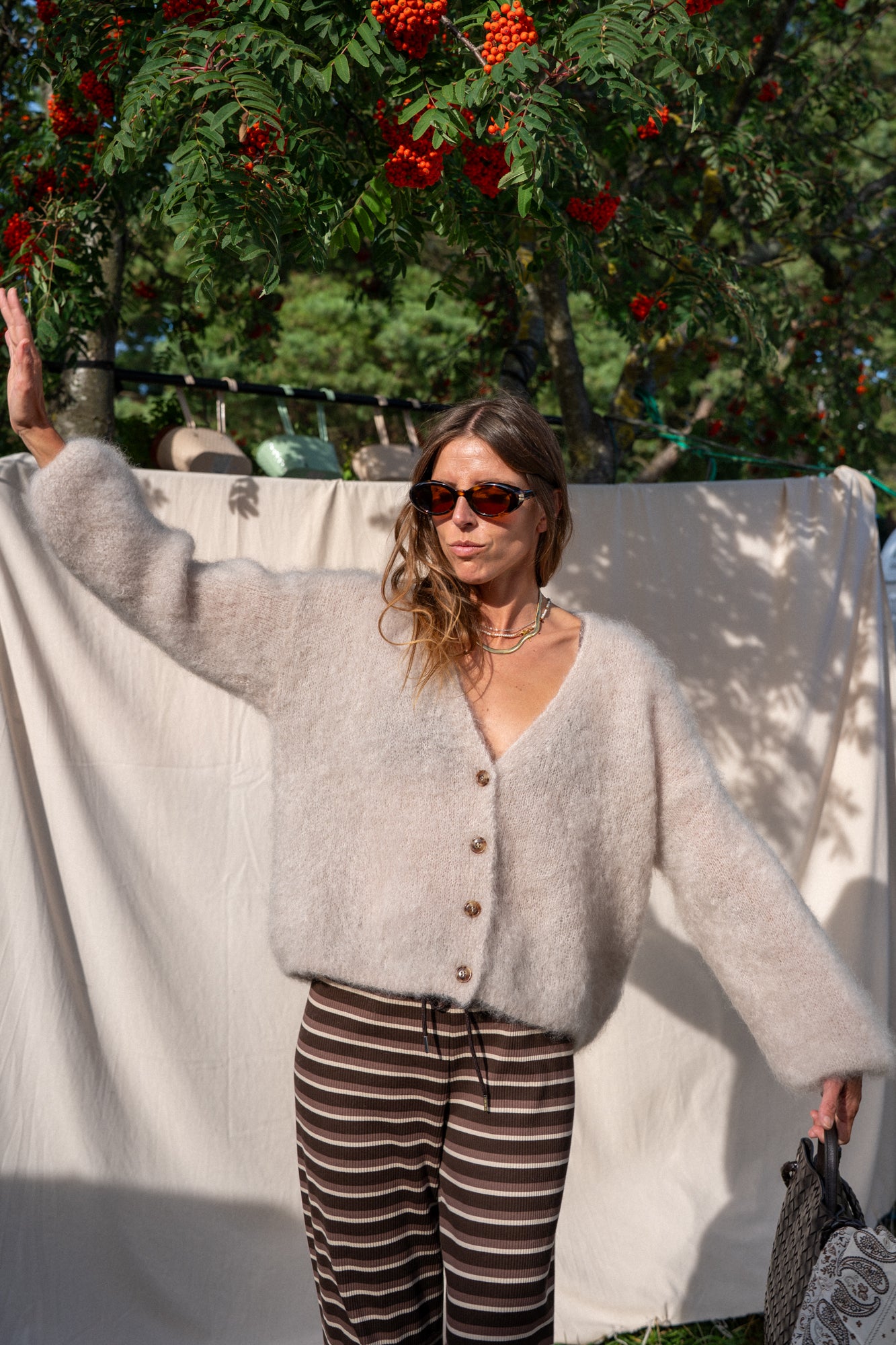 Dalvik Light Beige Cardigan - 9