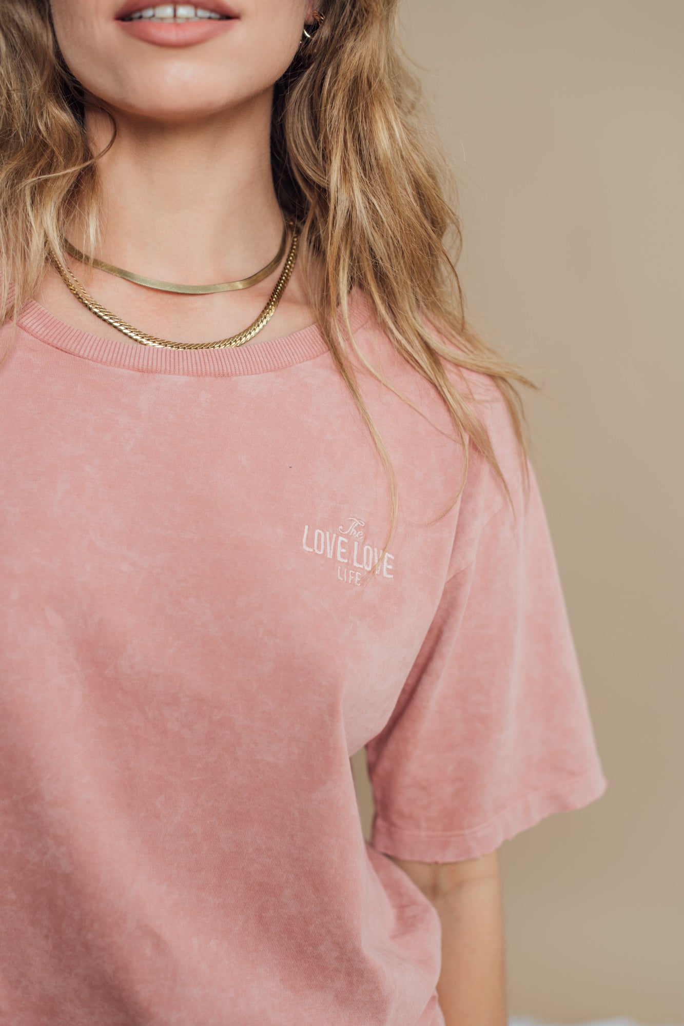 T-shirt Tan Light Pink