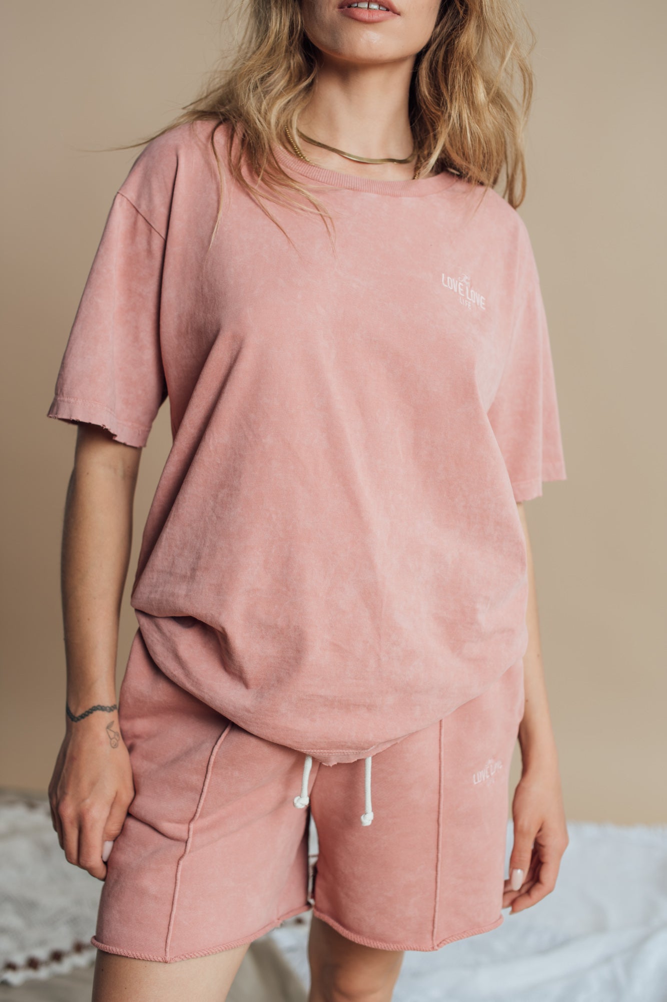 T-shirt Tan Light Pink