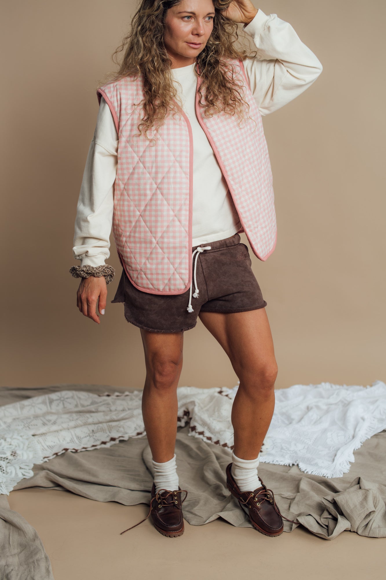 Tahoe Pink Corduroy Waistcoat