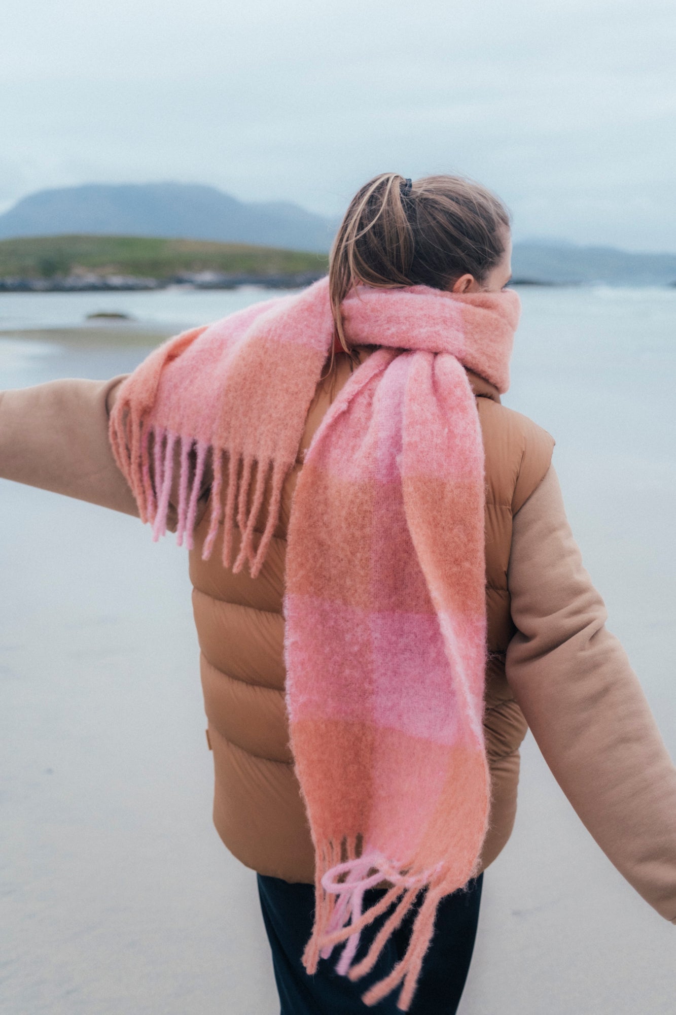 Cobalt Mohair Scarf