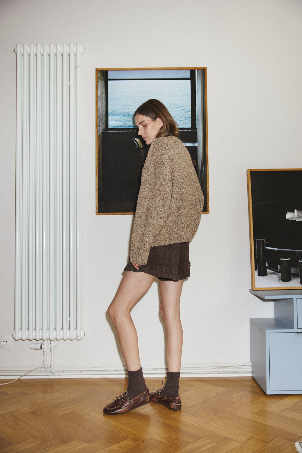 Cloud Sweater Ecru/Brown - 7