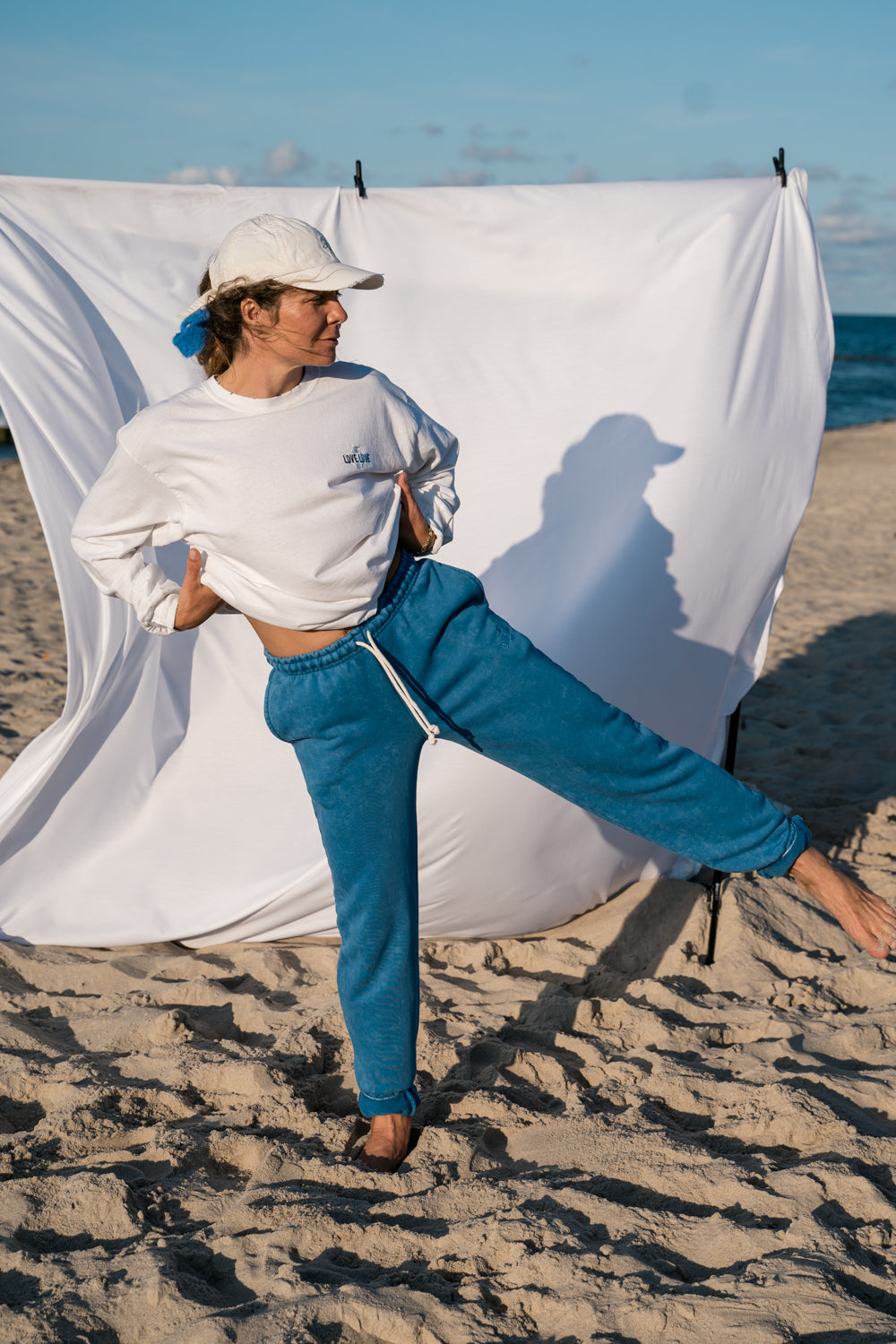 Longsleeve Toronto White/Blue