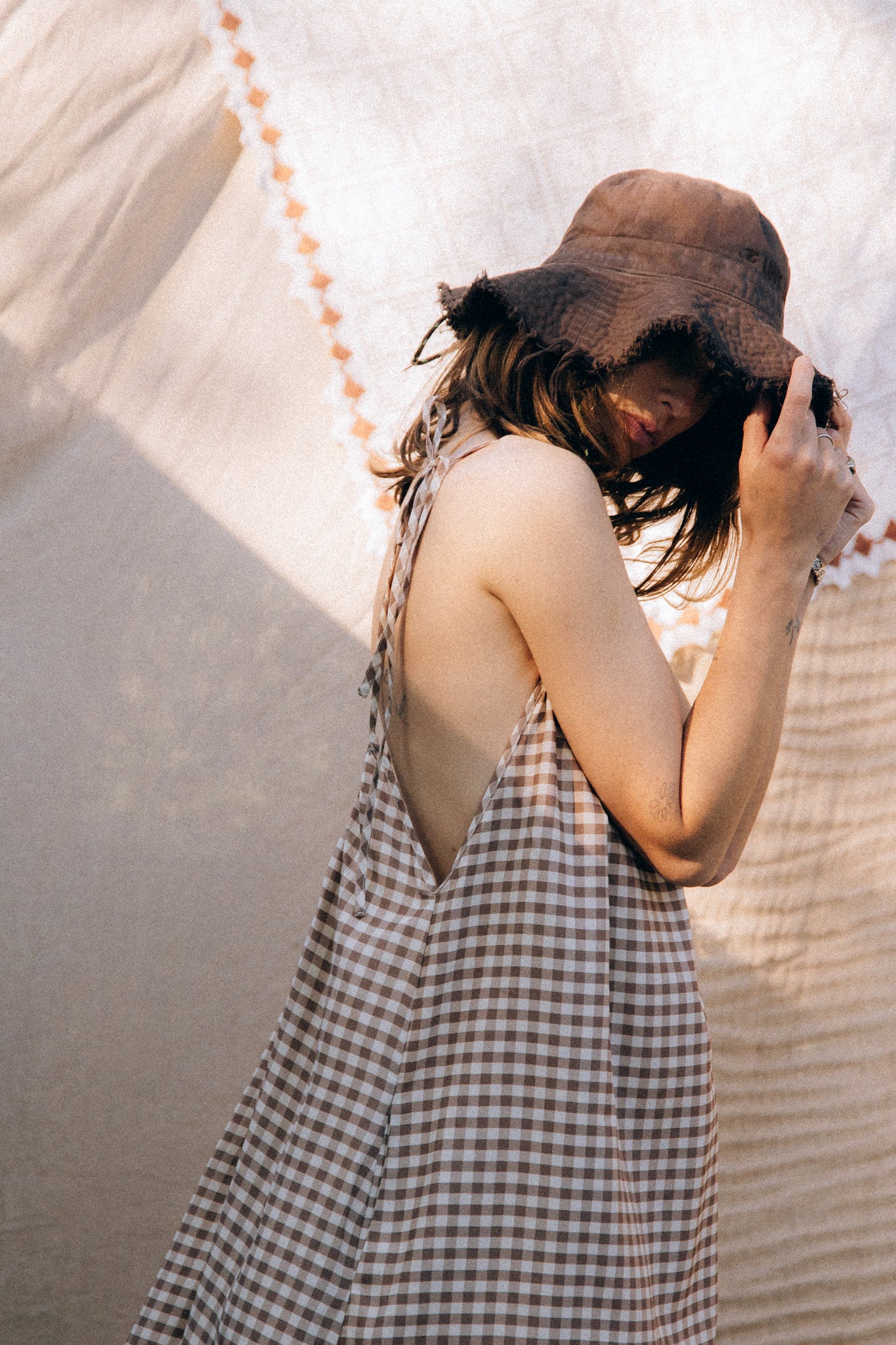 Wave Brown Chocolate Hat  