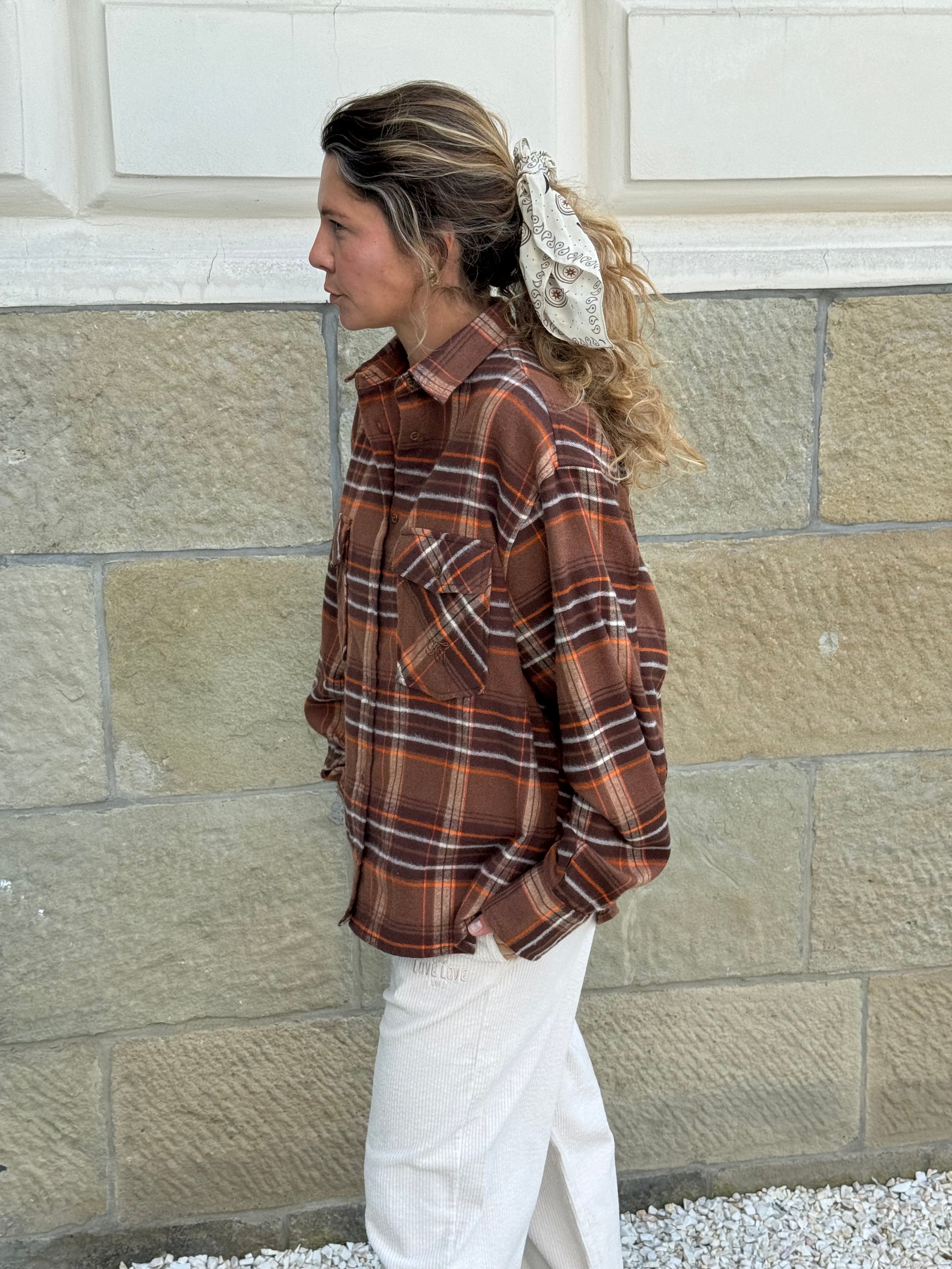 Kylie Brown Plaid Shirt 