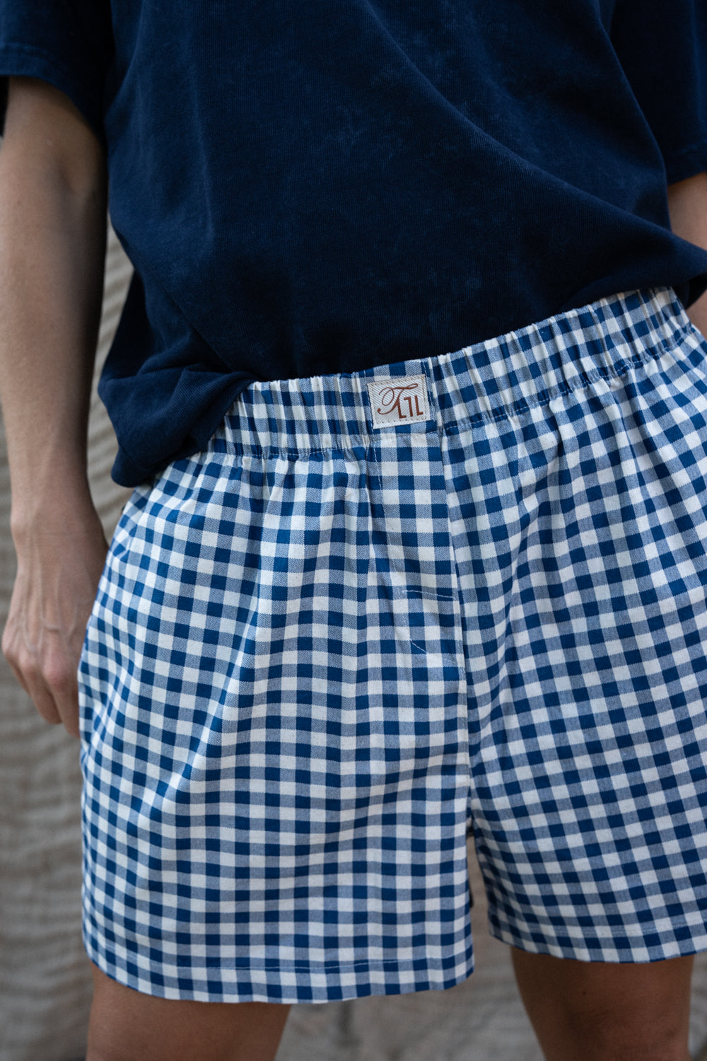 Spodenki Berlin Blue Plaid