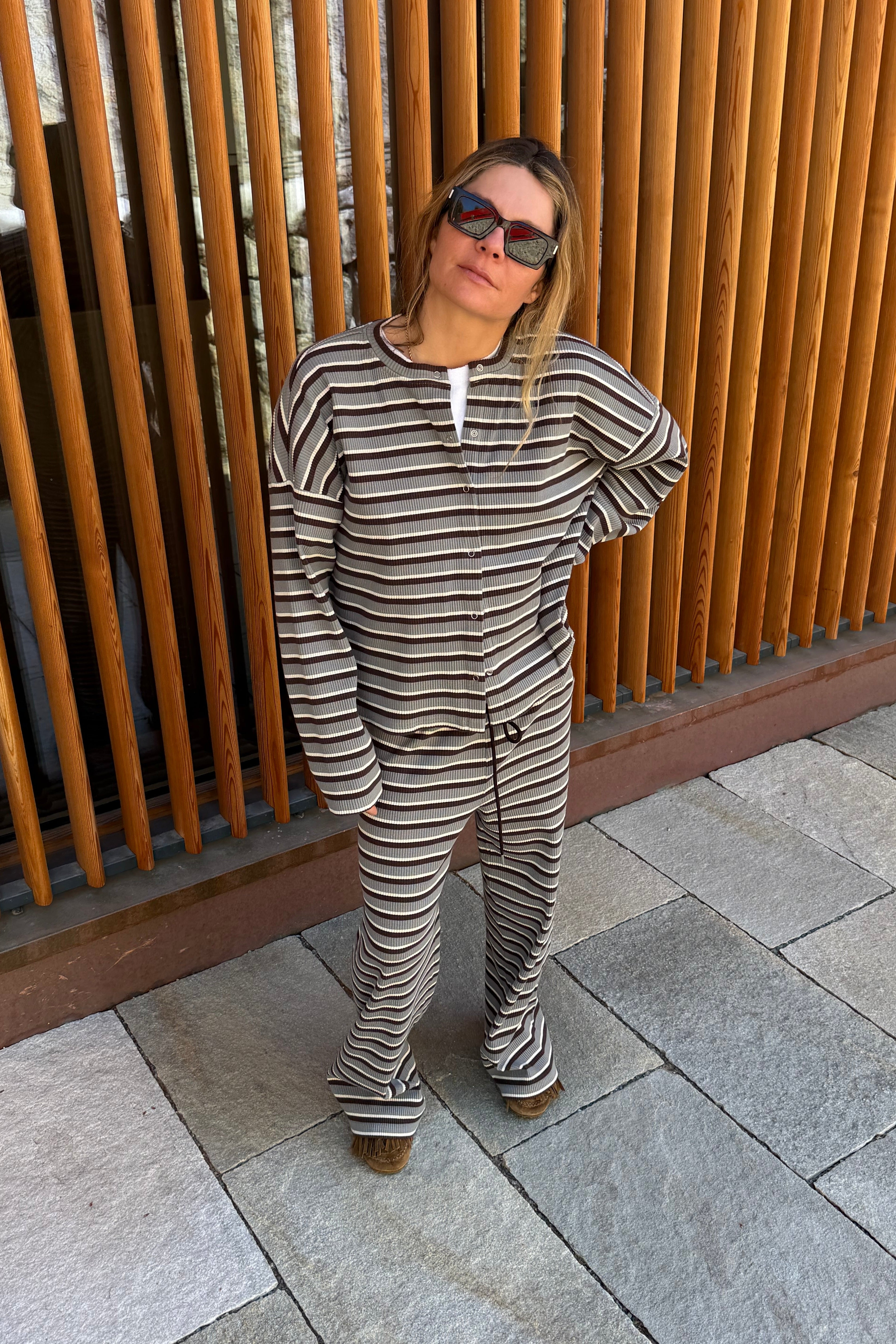 Trousers Calm Gray Stripes - 6