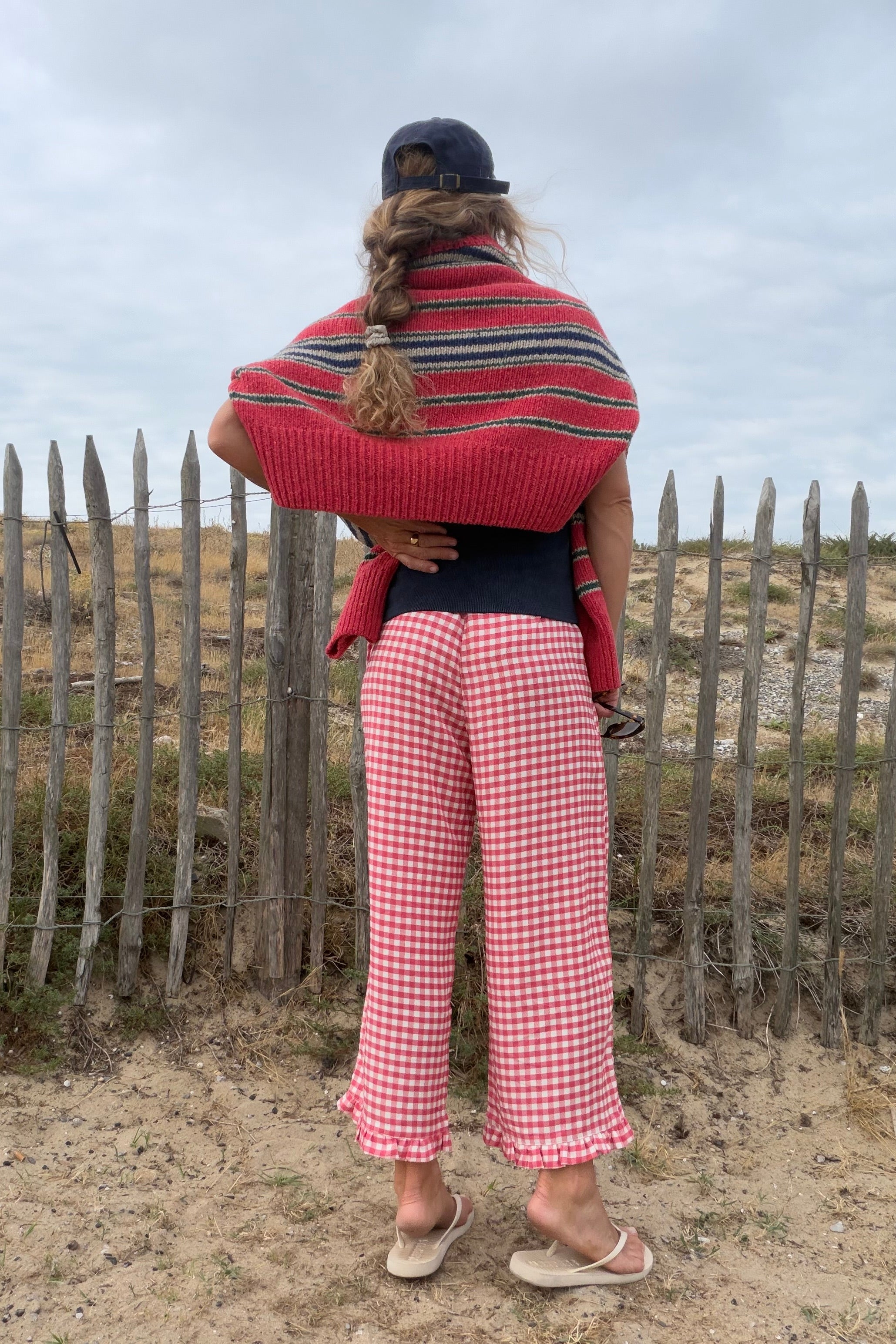 Spodnie Capri Red Plaid - 5