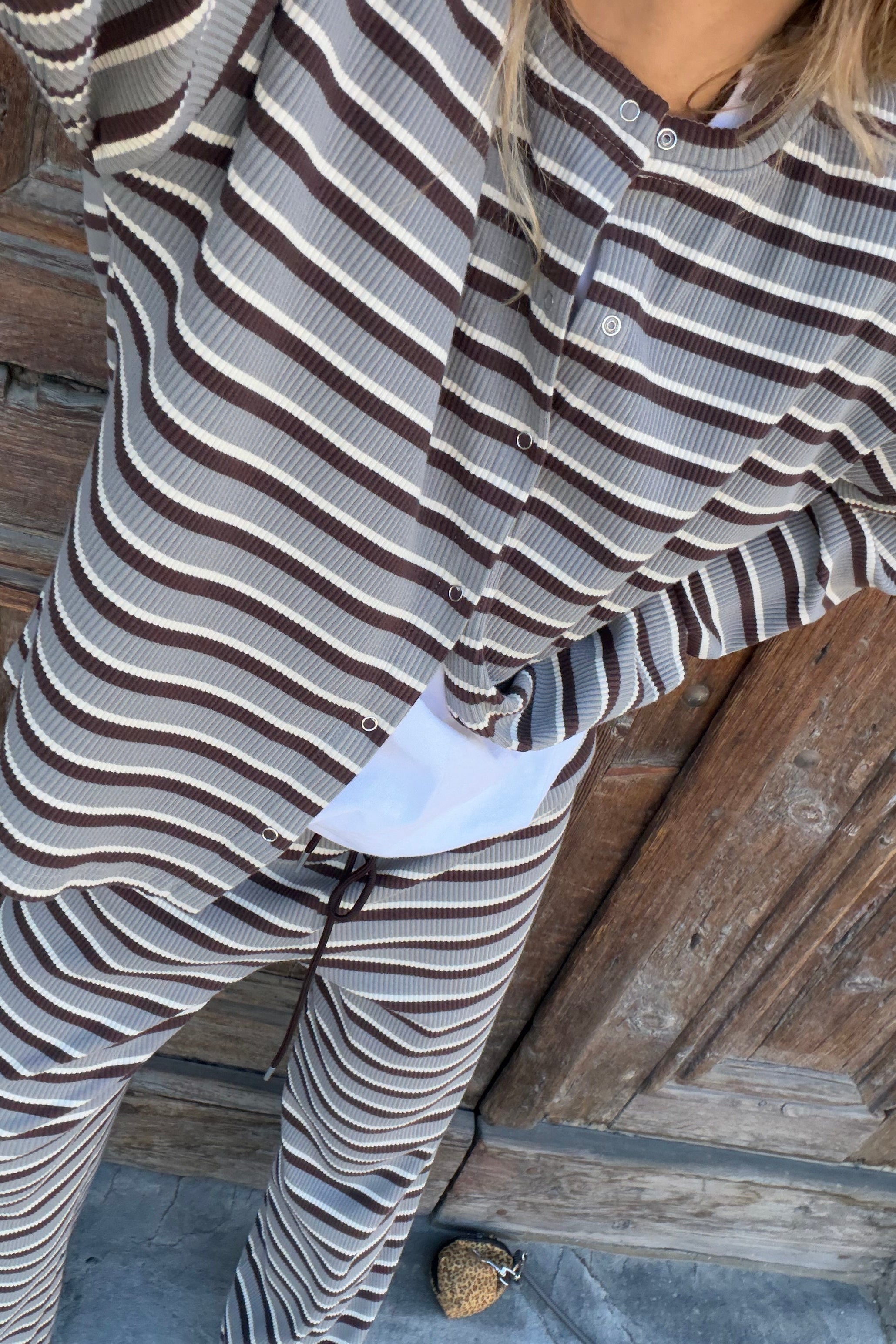 Trousers Calm Gray Stripes - 4