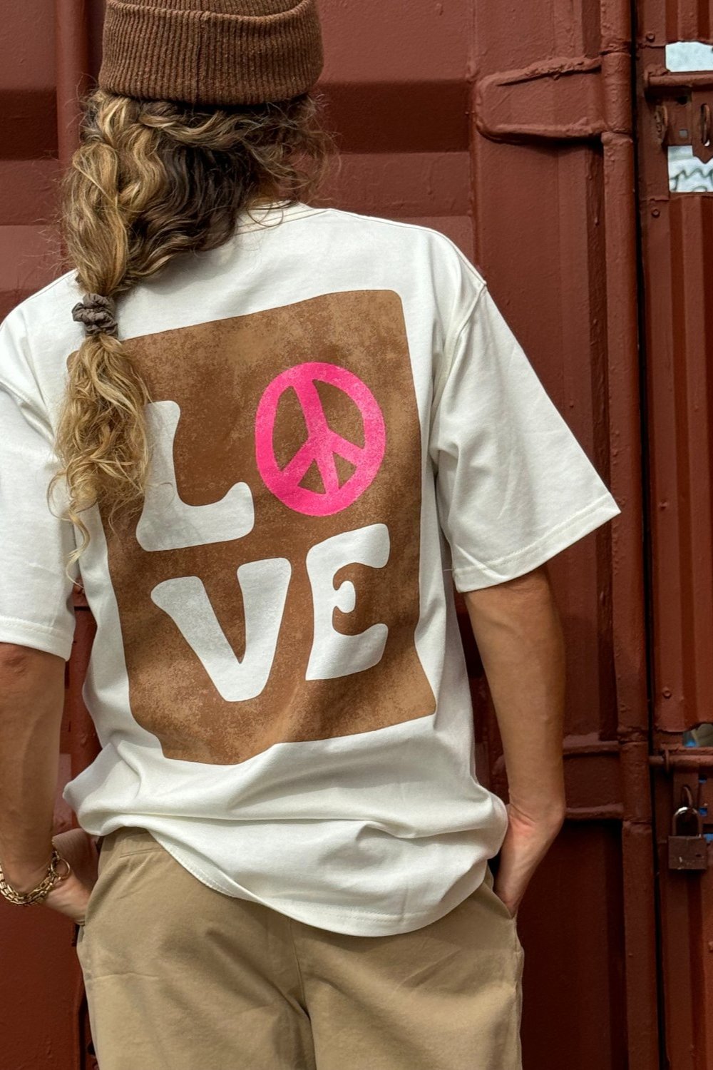 T-shirt Tan 2.0 Ecru Peace Brown