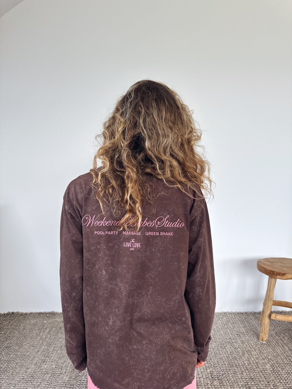 Longsleeve Luz Brown Chocolate Pink