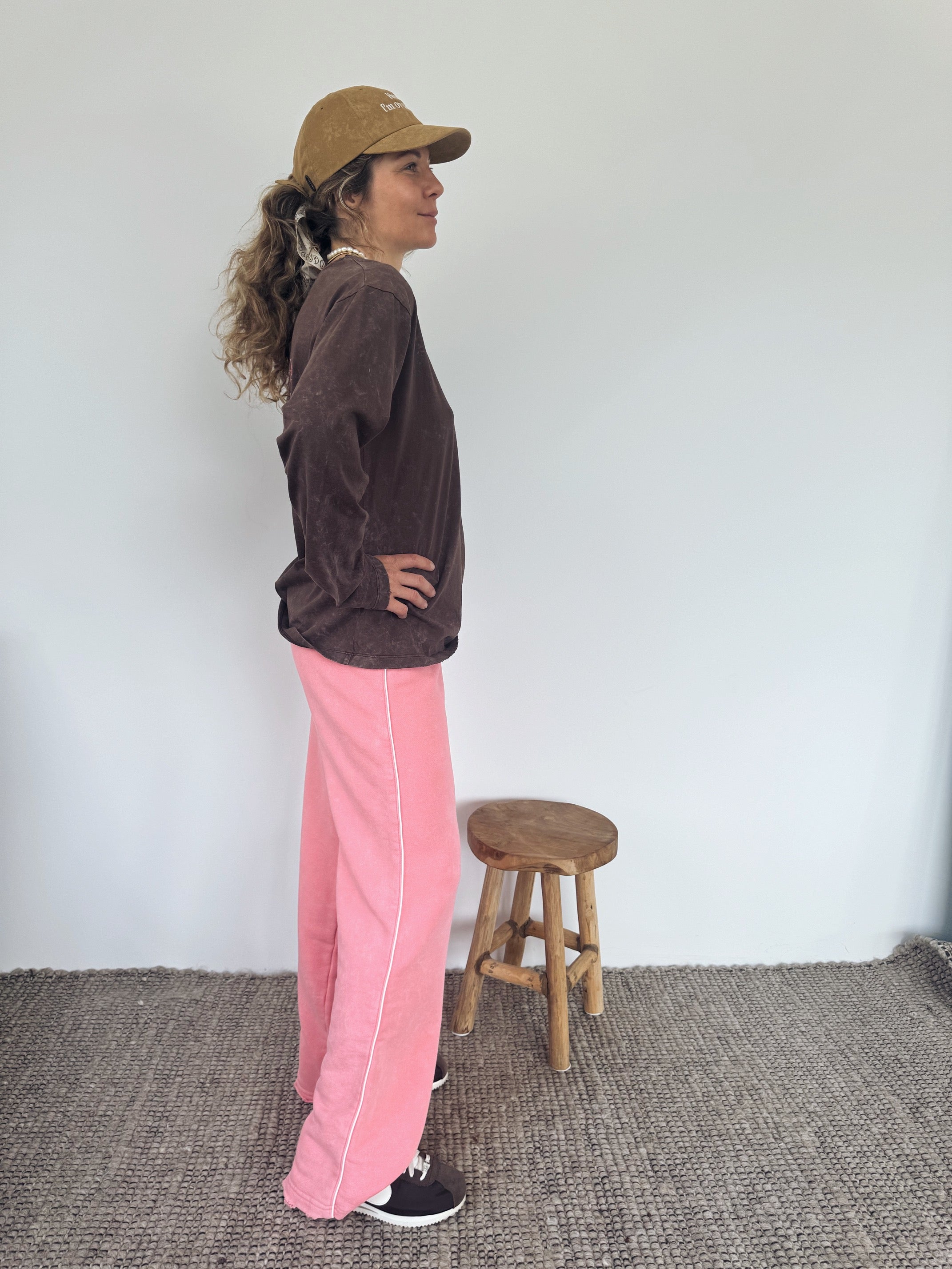 Longsleeve Luz Brown Chocolate Pink