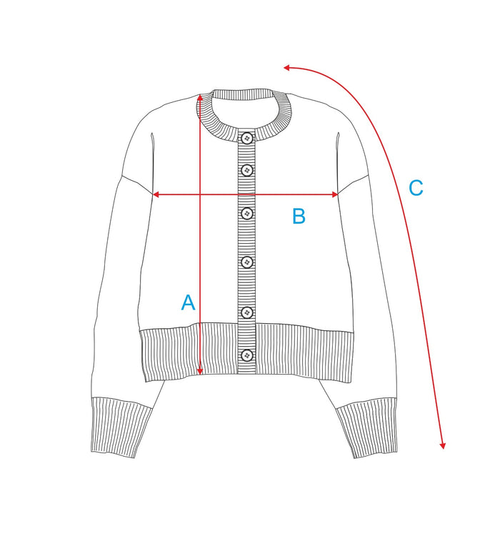 Kardigan Bori Blue & Brown