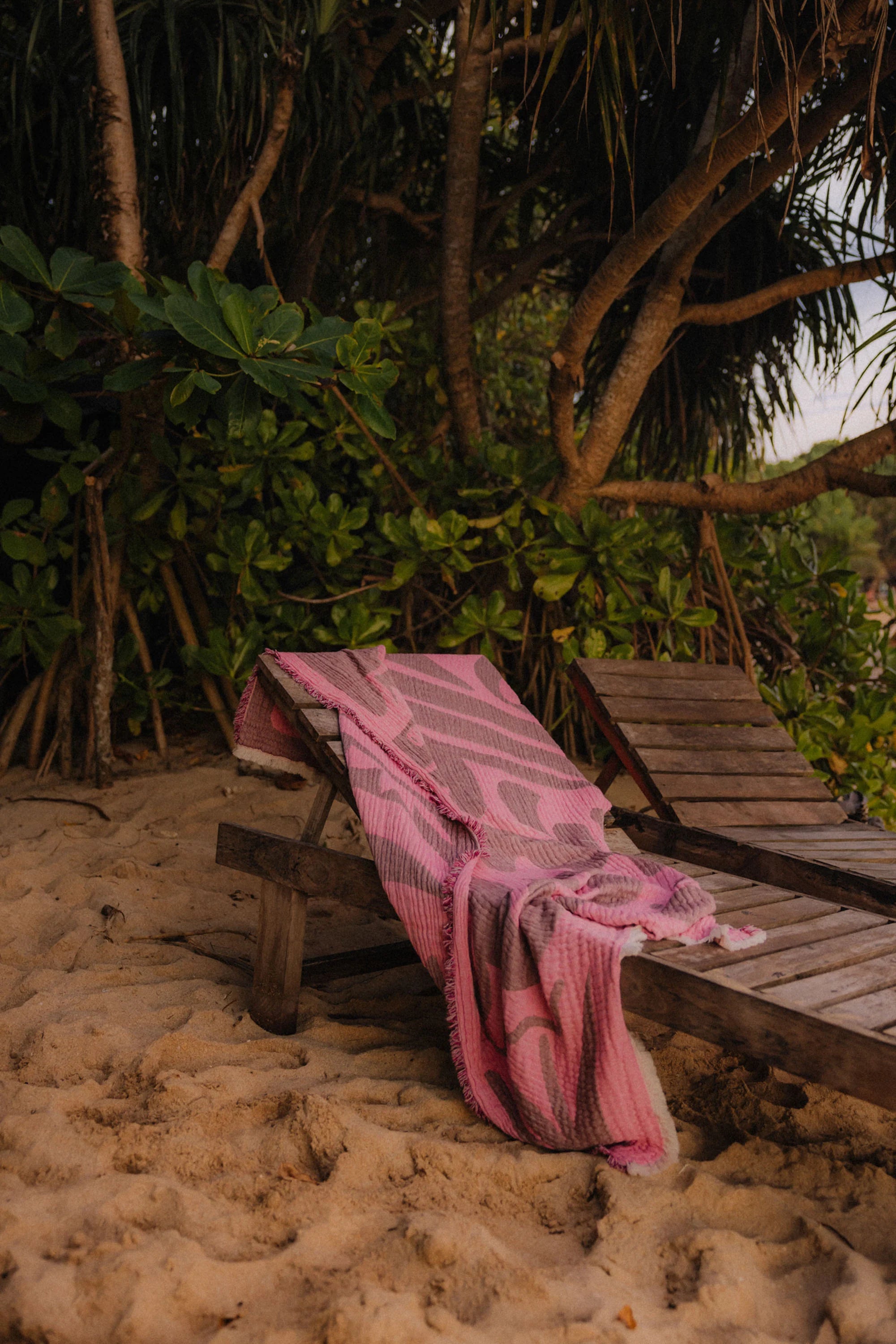 Koc plażowy muślinowy Sunset Pink - 4