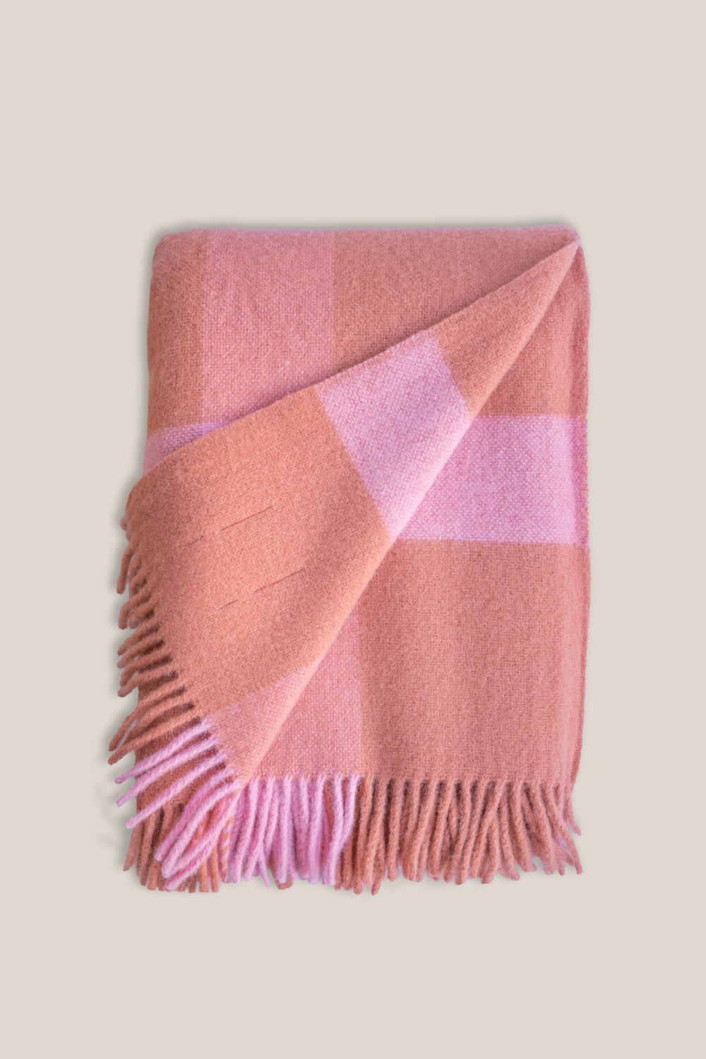 Koc Wełniany Soft Wool Rose Pink