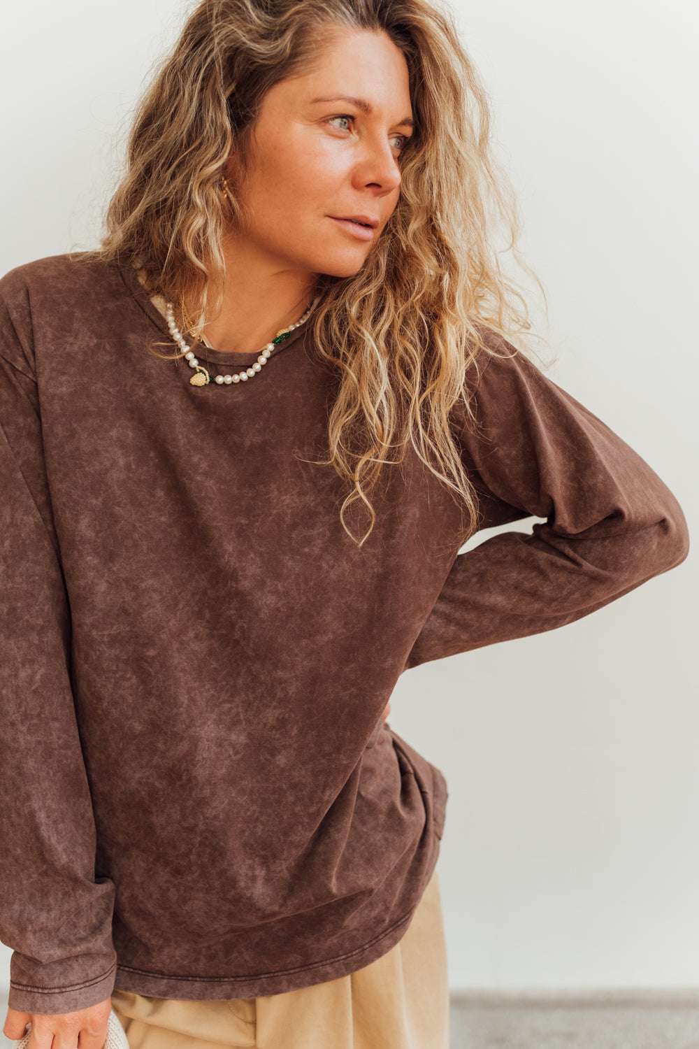 Longsleeve Luz Chocolate Brown