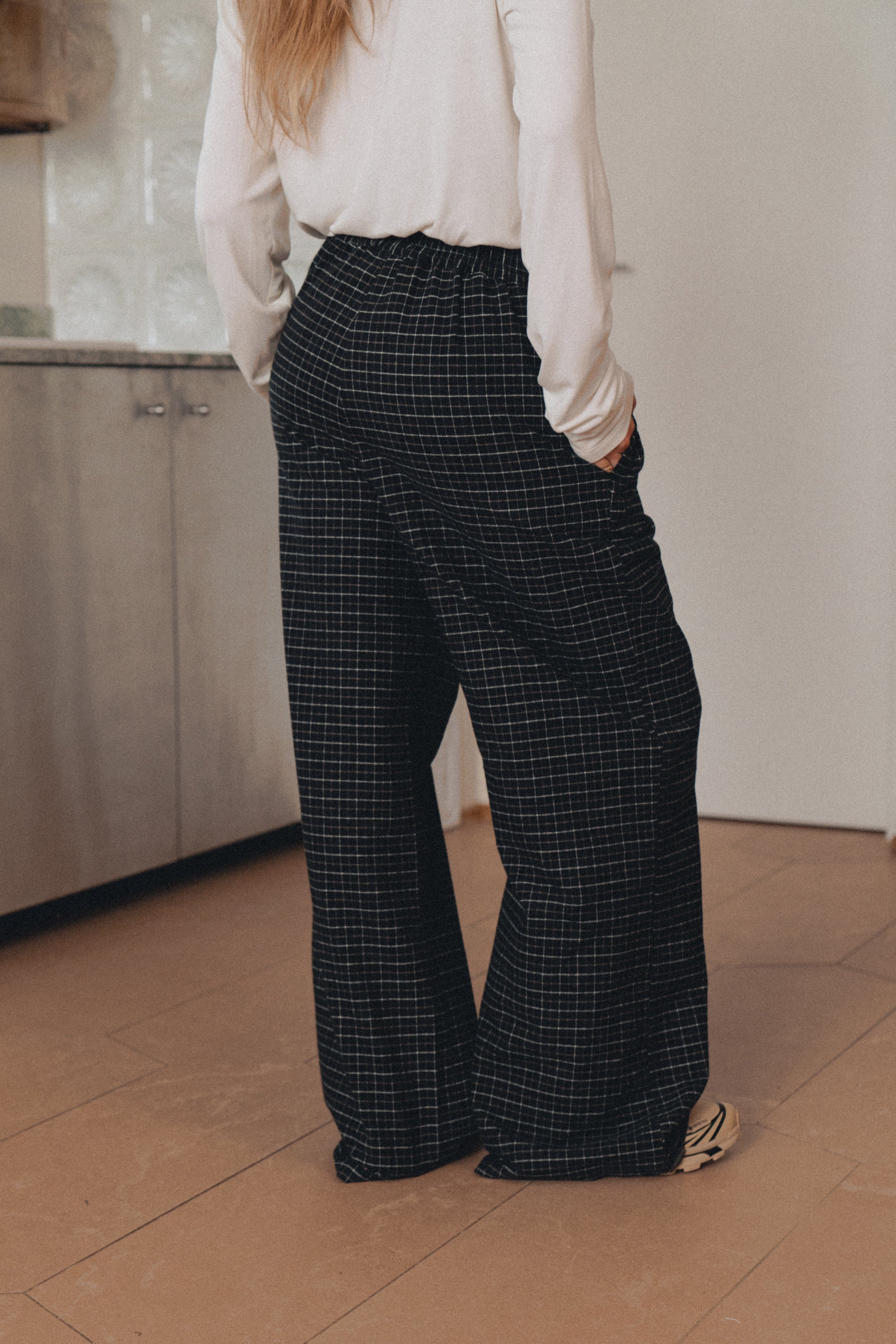 Spodnie Uppsala Black Plaid - 10