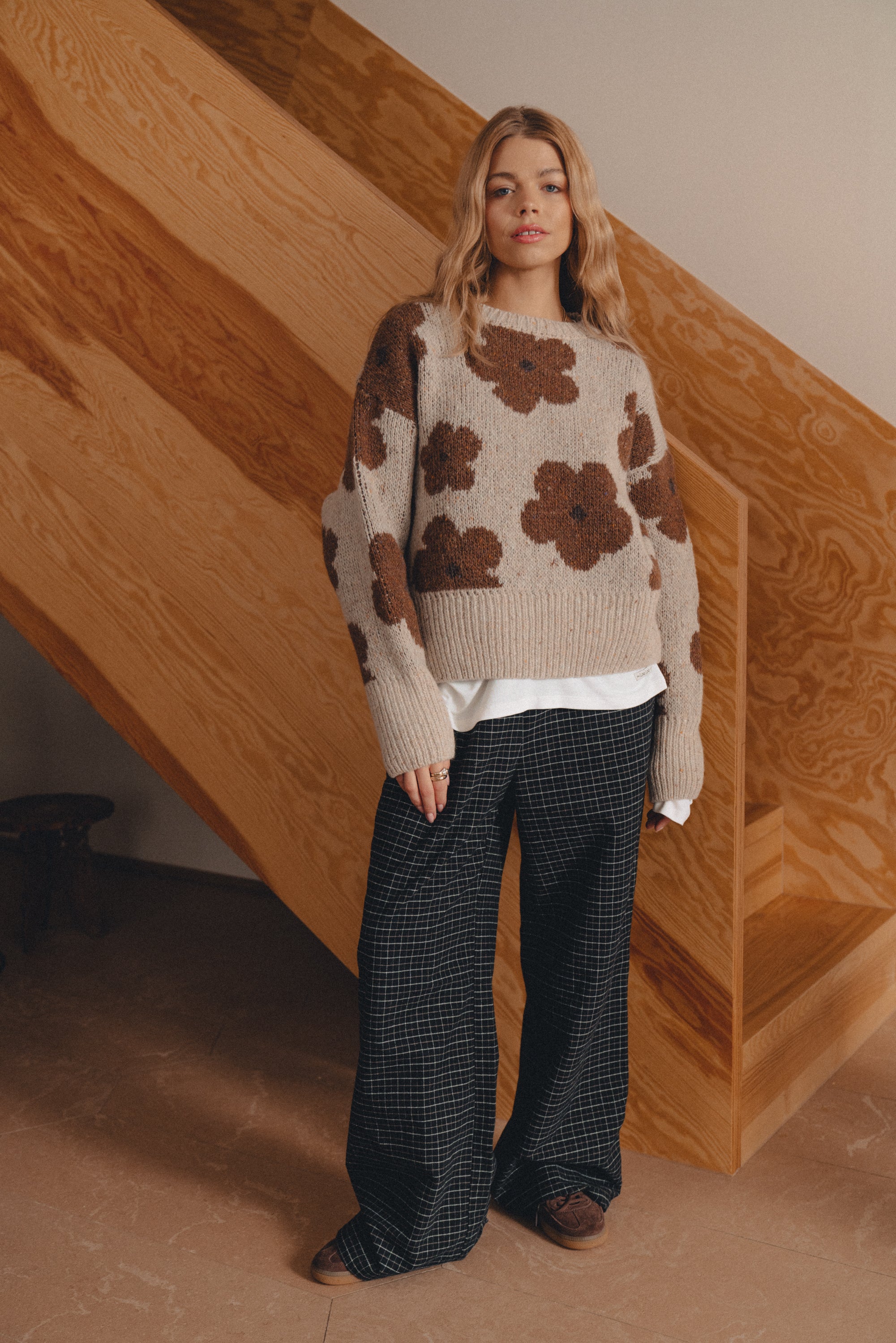 Spodnie Uppsala Black Plaid - 17