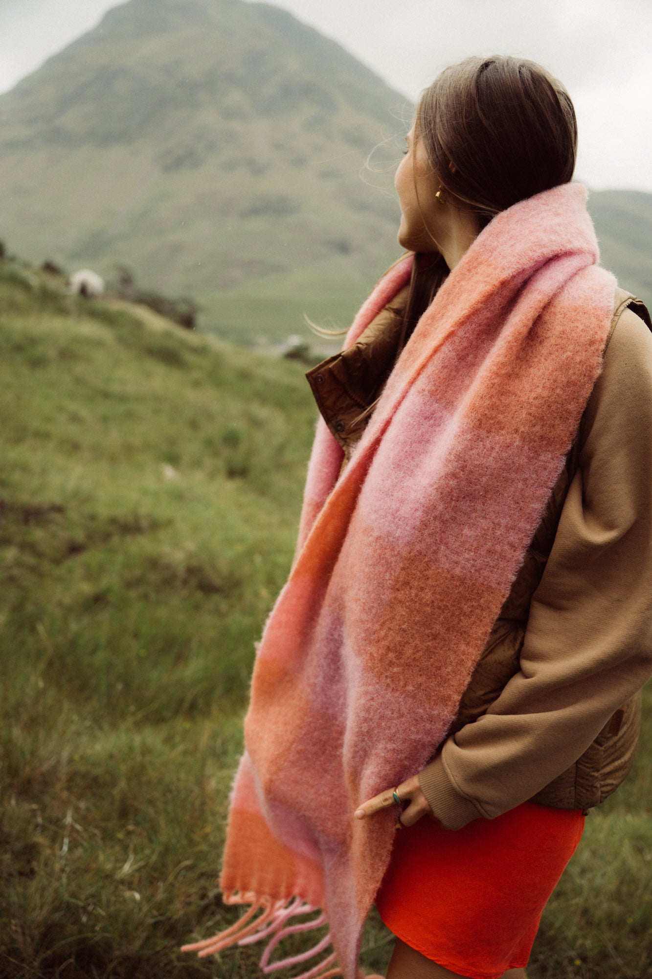 Cobalt Mohair Scarf