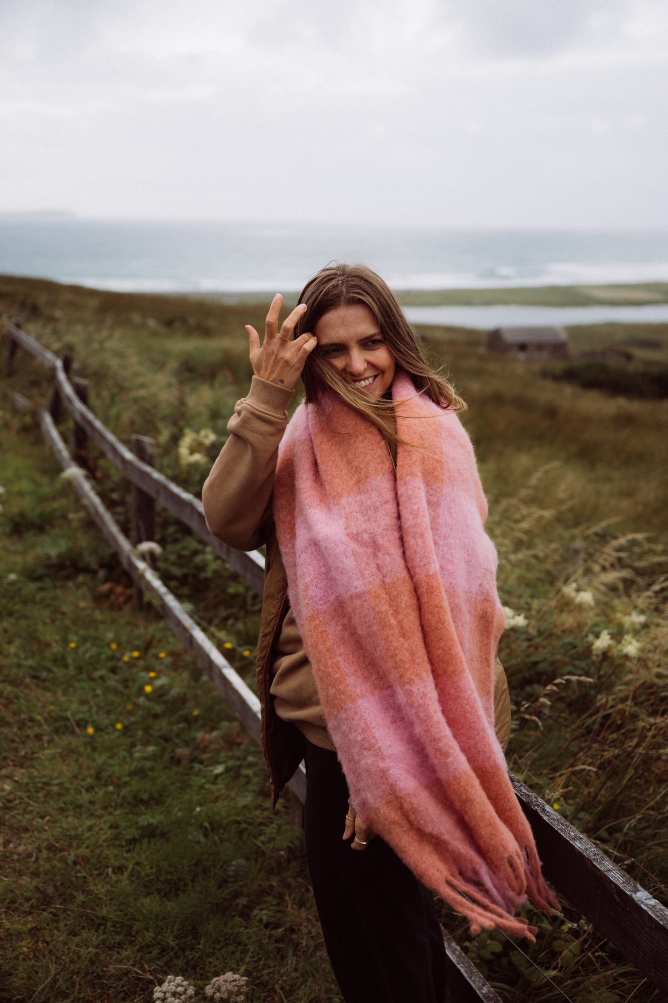 Cobalt Mohair Scarf