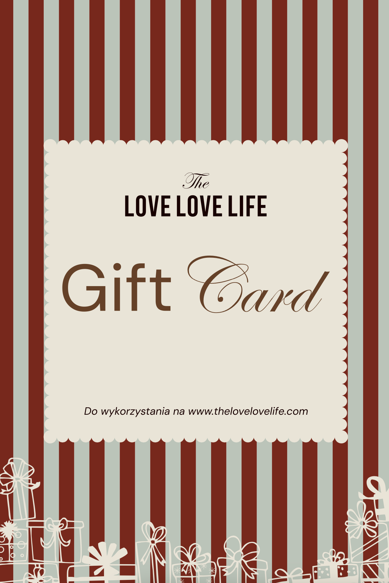 The Love Love Life Gift Card / Bon podarunkowy - 1