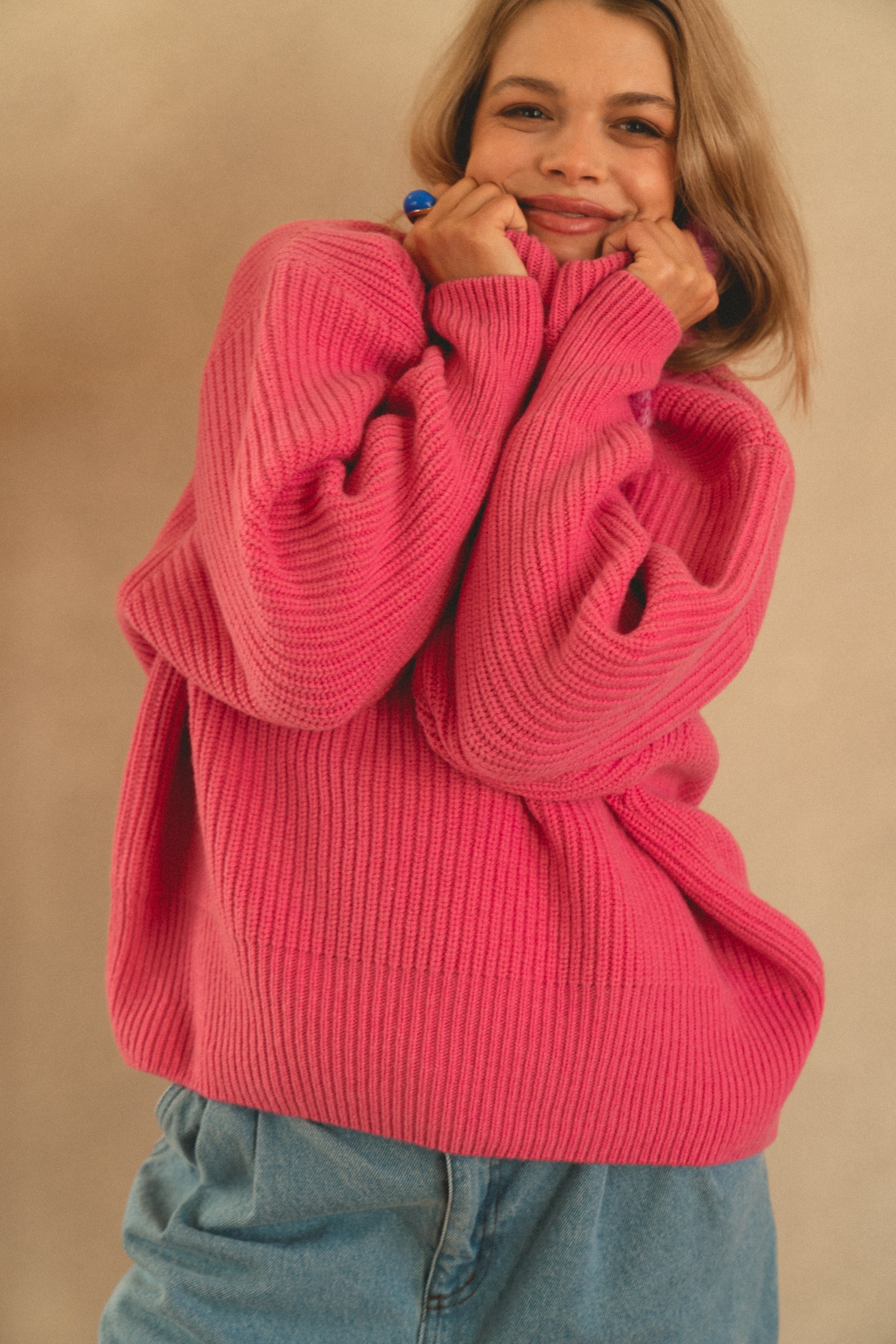 Sweter Moon Pink