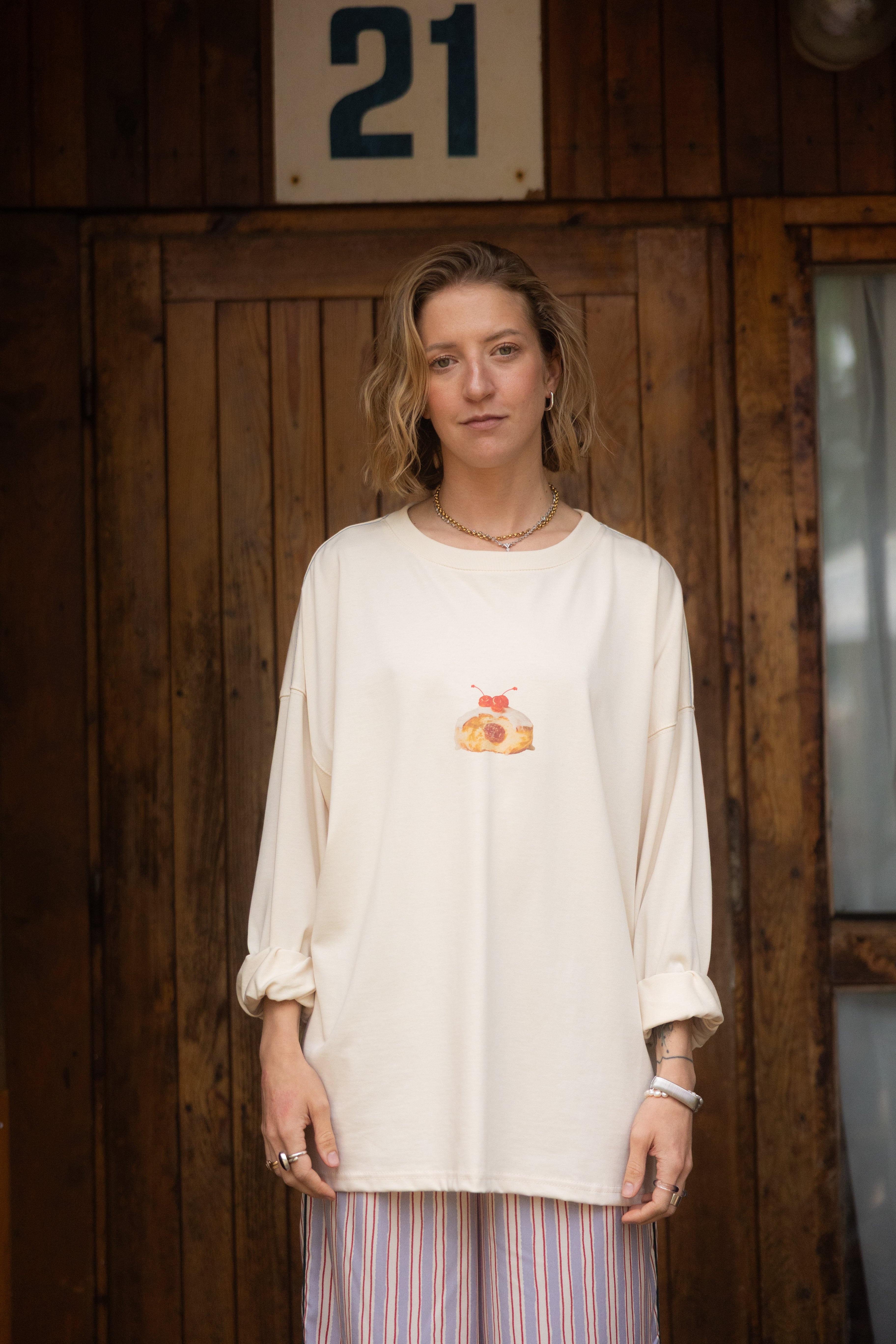 Longsleeve State Ecru x LARA - 6